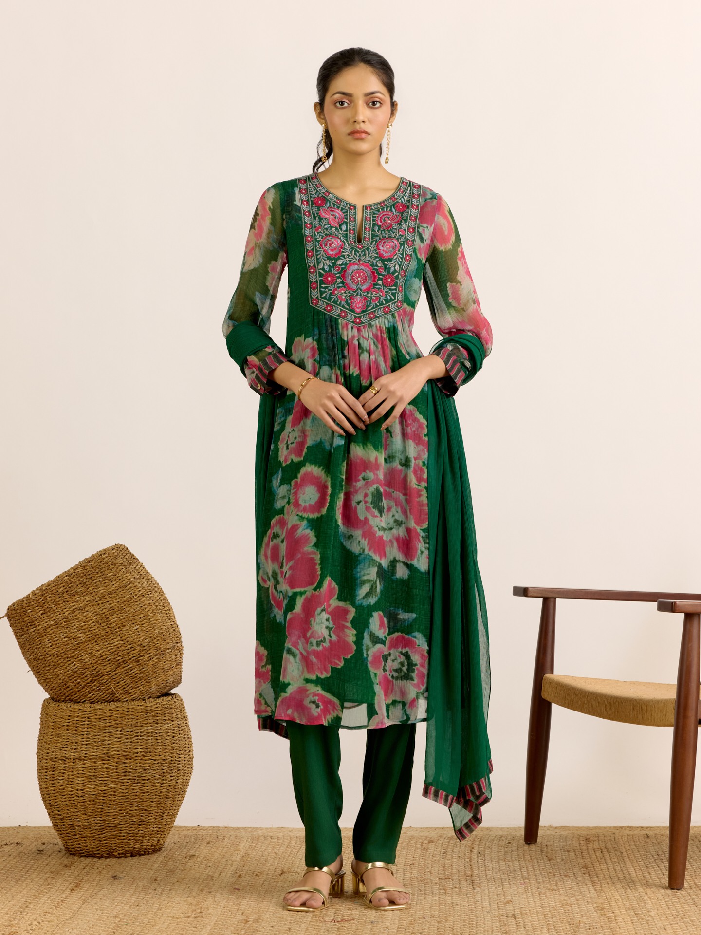 Green Dreamcatcher Suit Set
