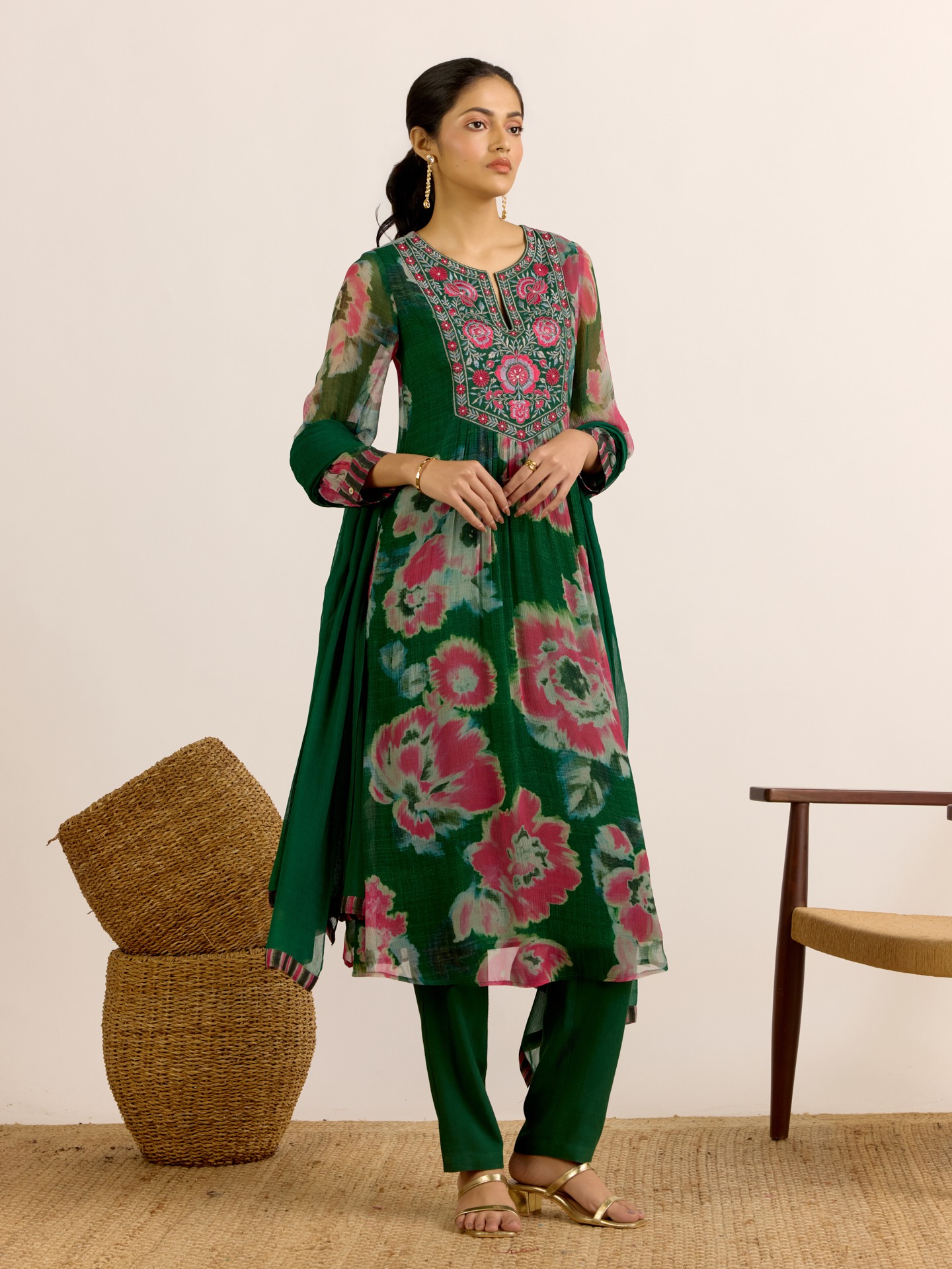 Green Dreamcatcher Suit Set