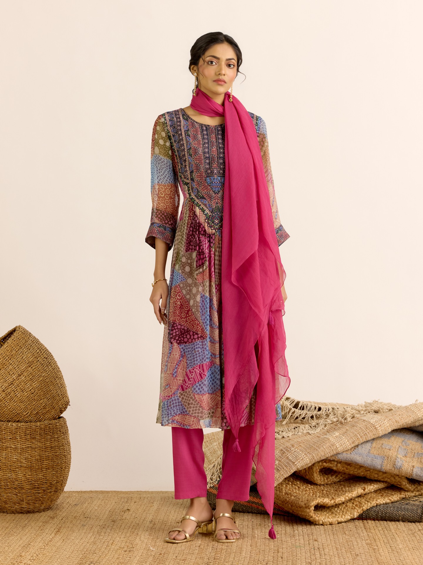 Purple Desert Bloom Suit Set