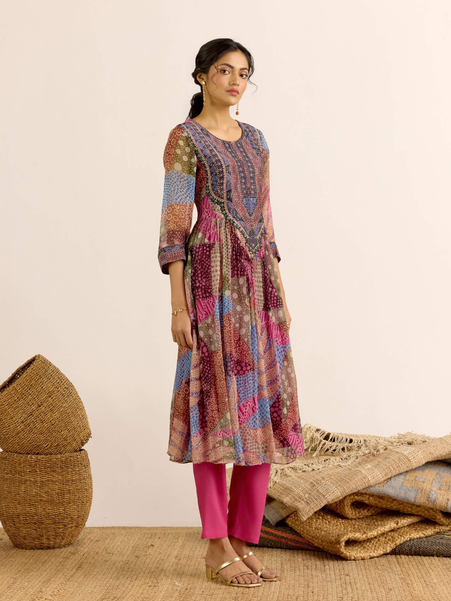 Purple Desert Bloom Suit Set