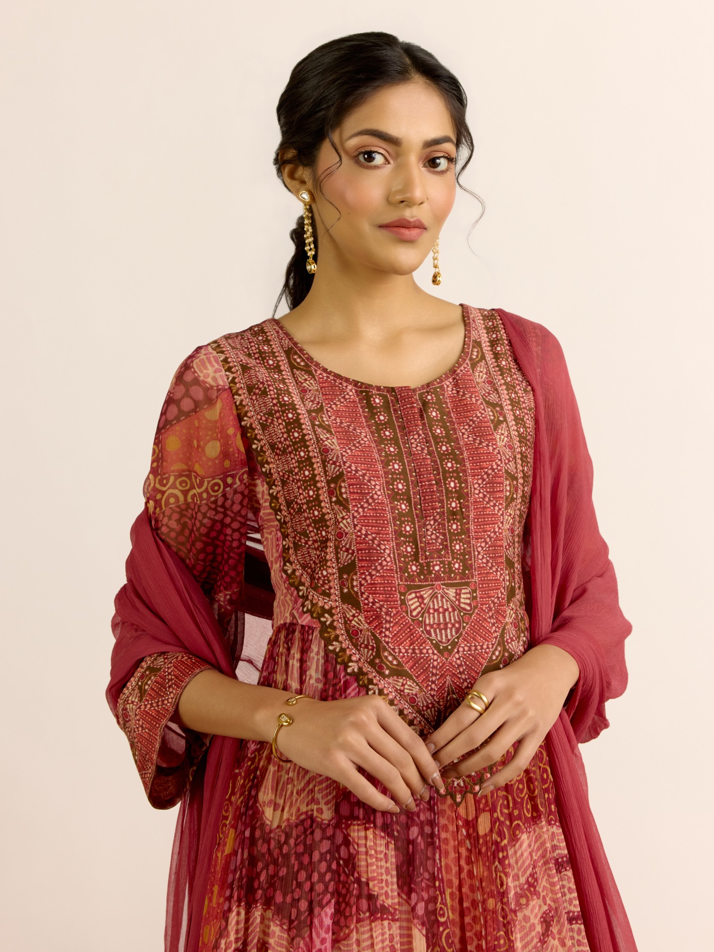 Orange Desert Bloom Suit Set