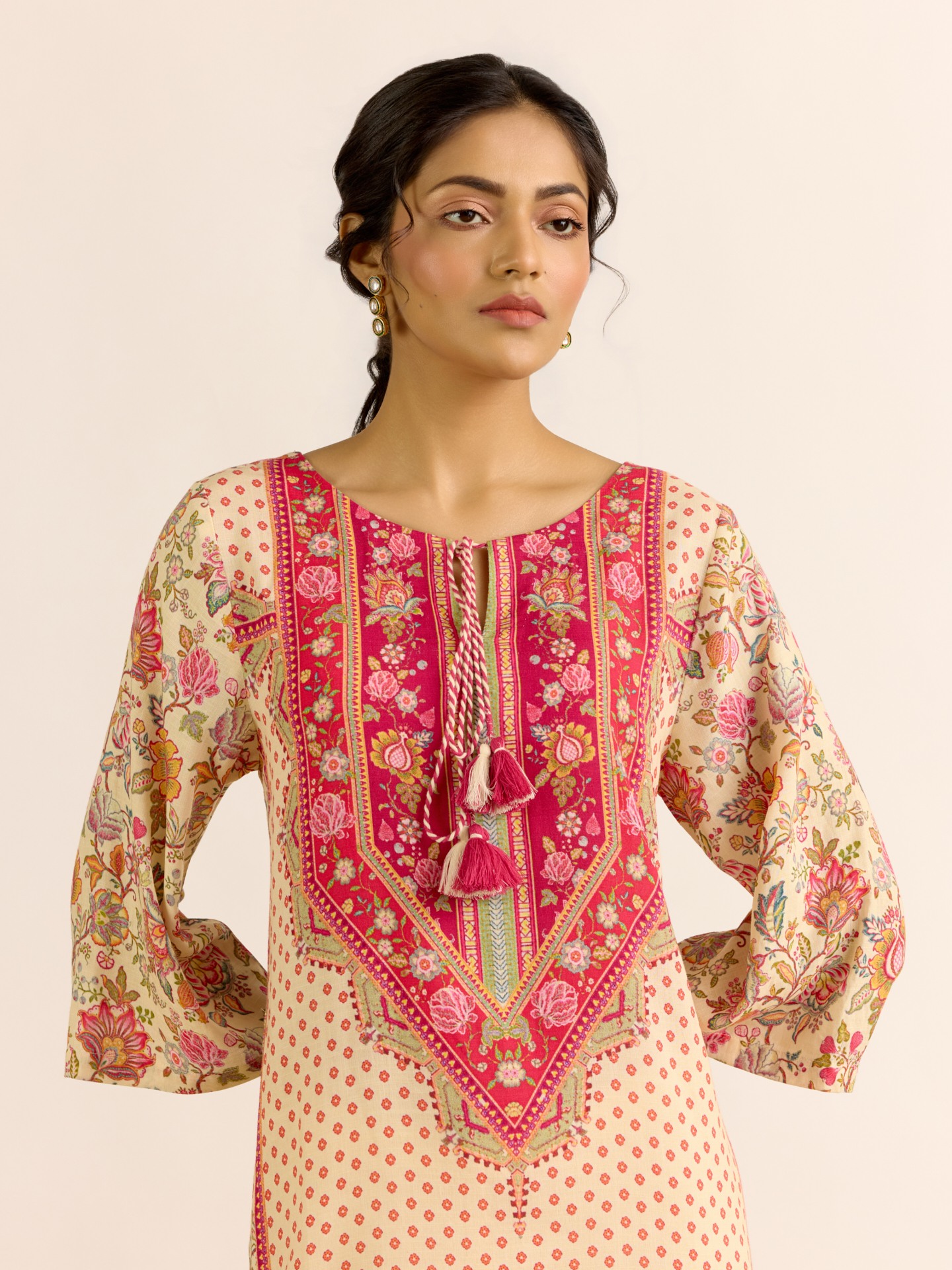 Beige Hayat Suit Set