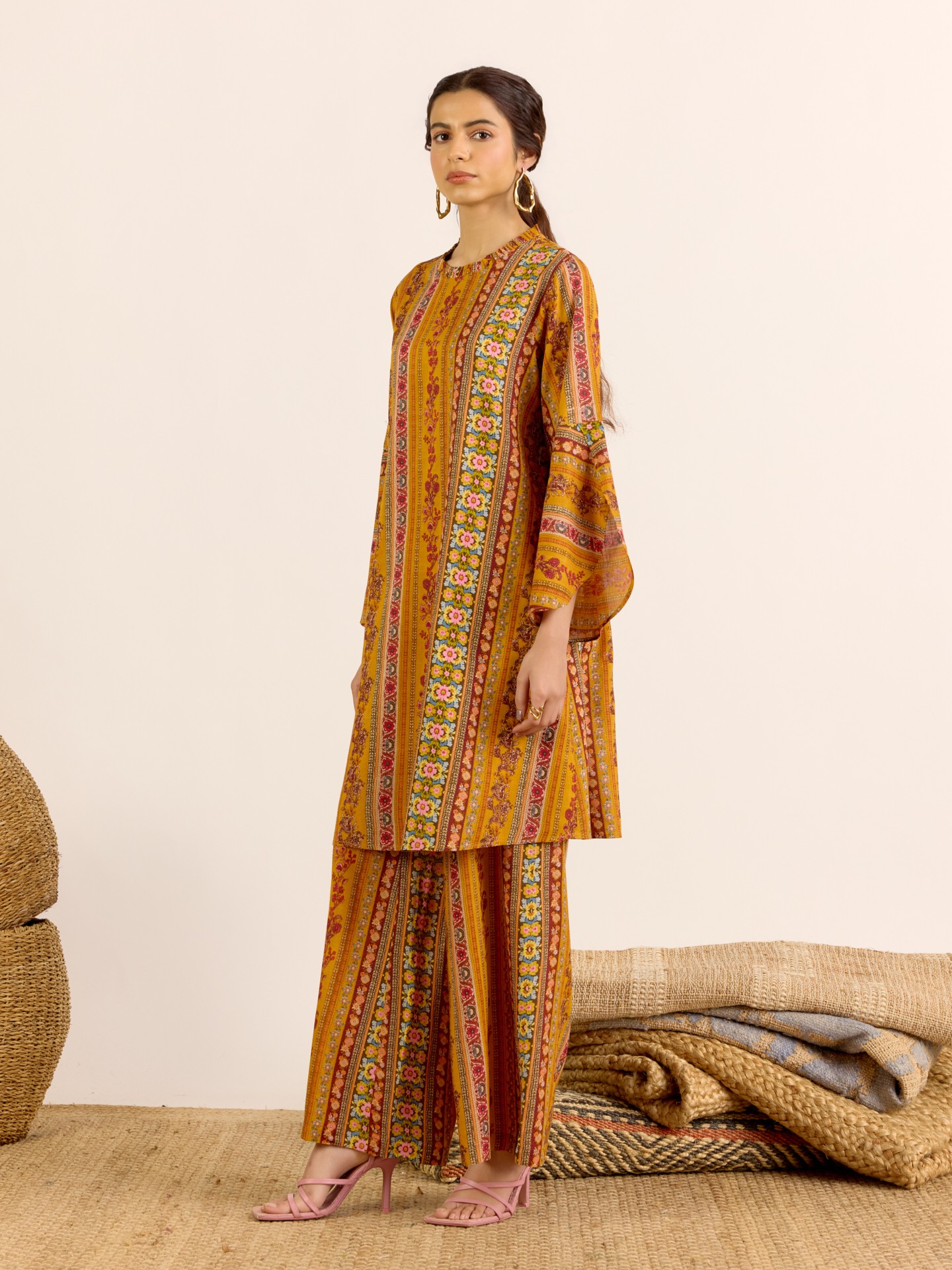 Mustard Meera Cord Set