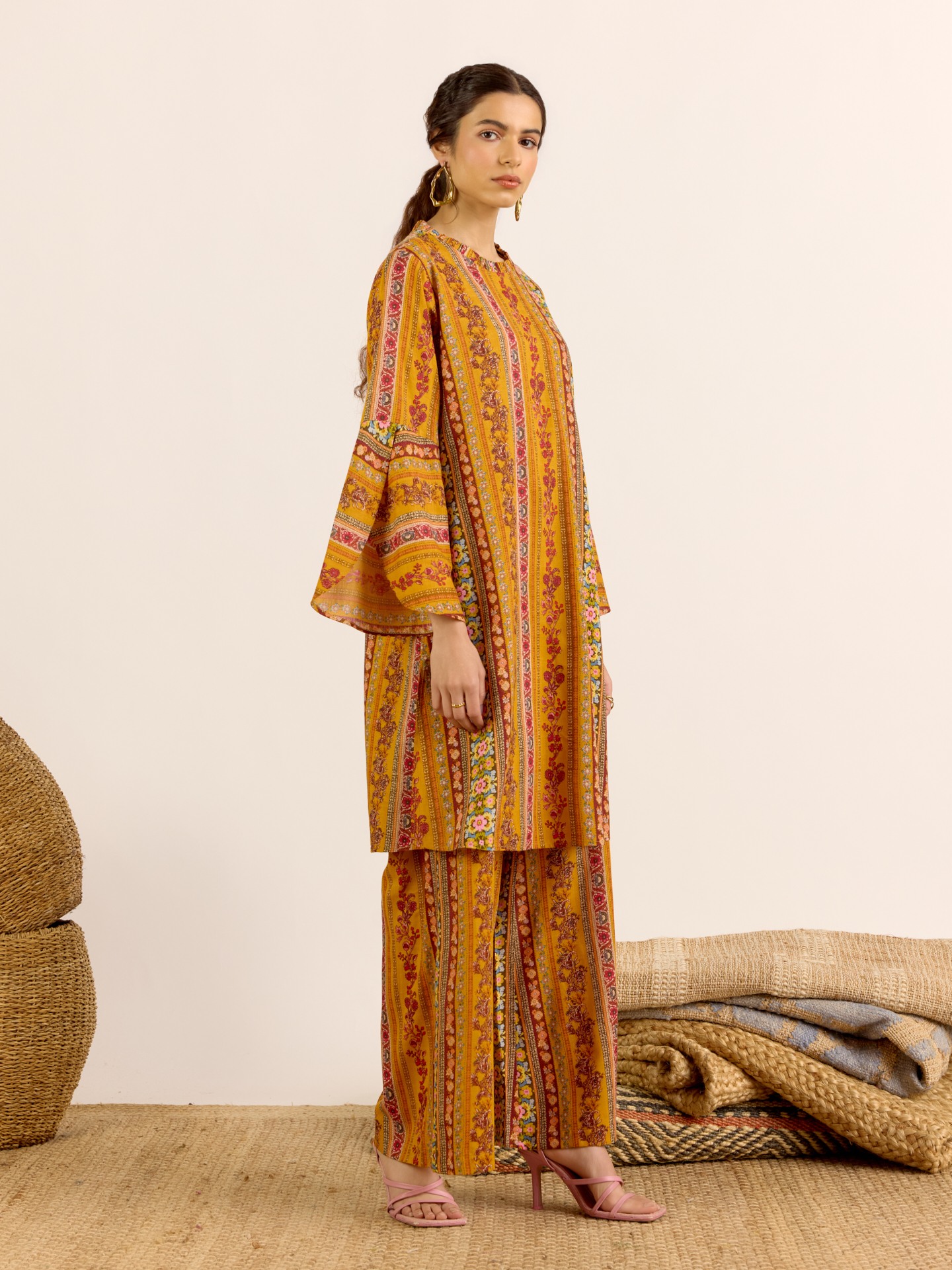 Mustard Meera Cord Set