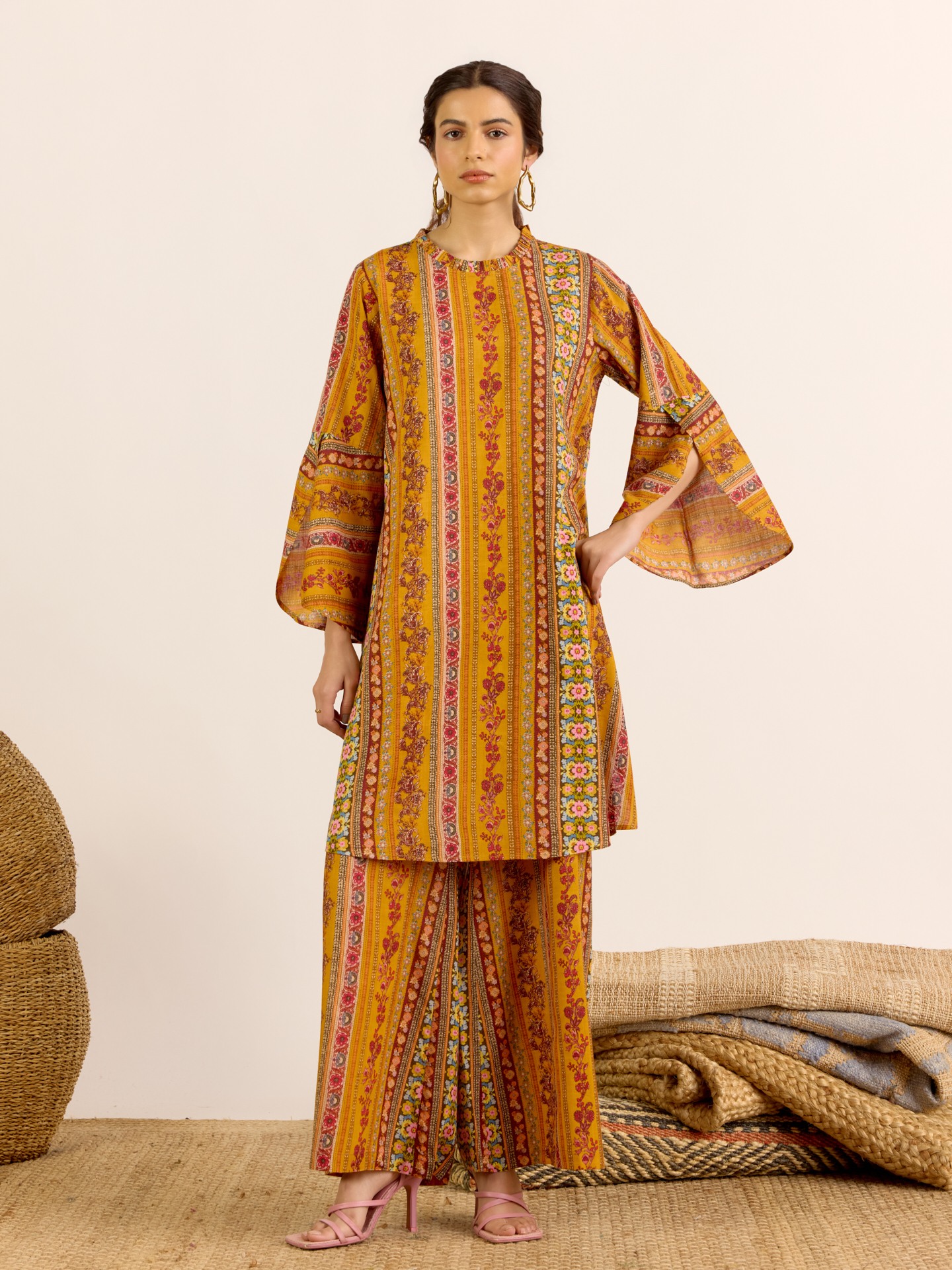 Mustard Meera Cord Set