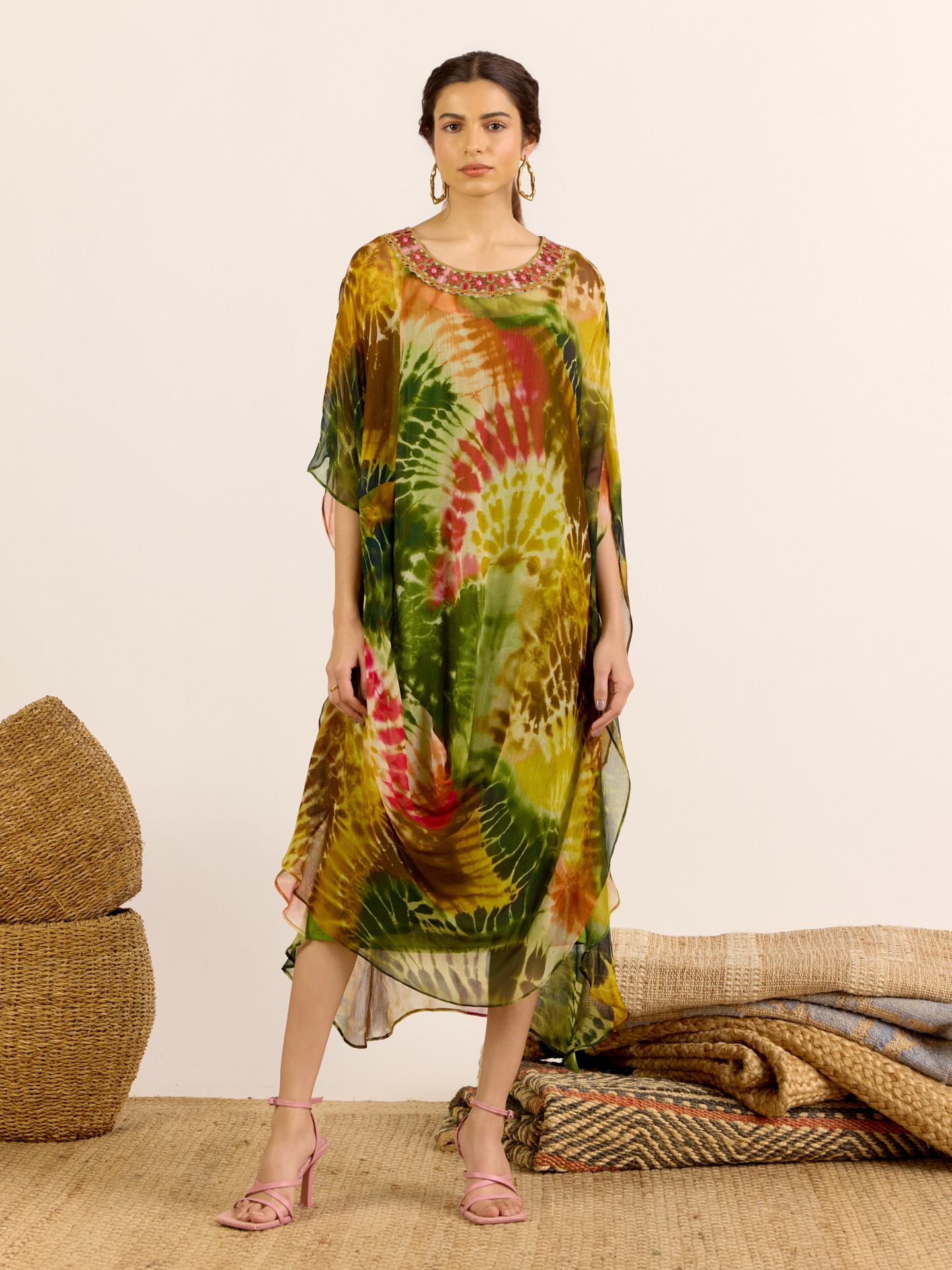 Green Mystic Dunes Kaftan