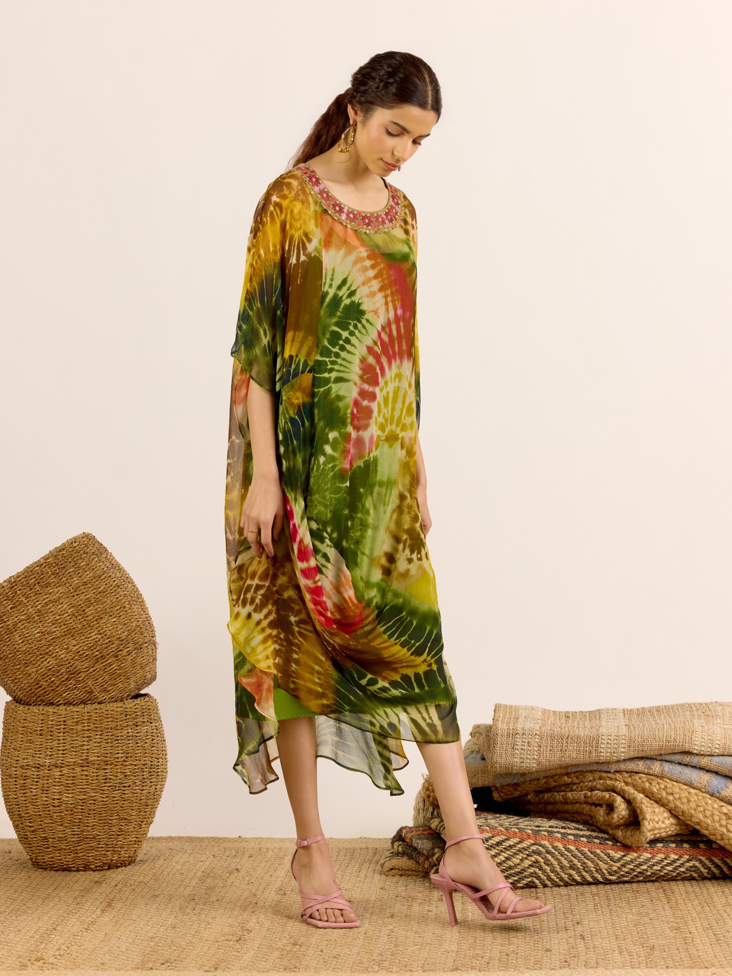 Green Mystic Dunes Kaftan