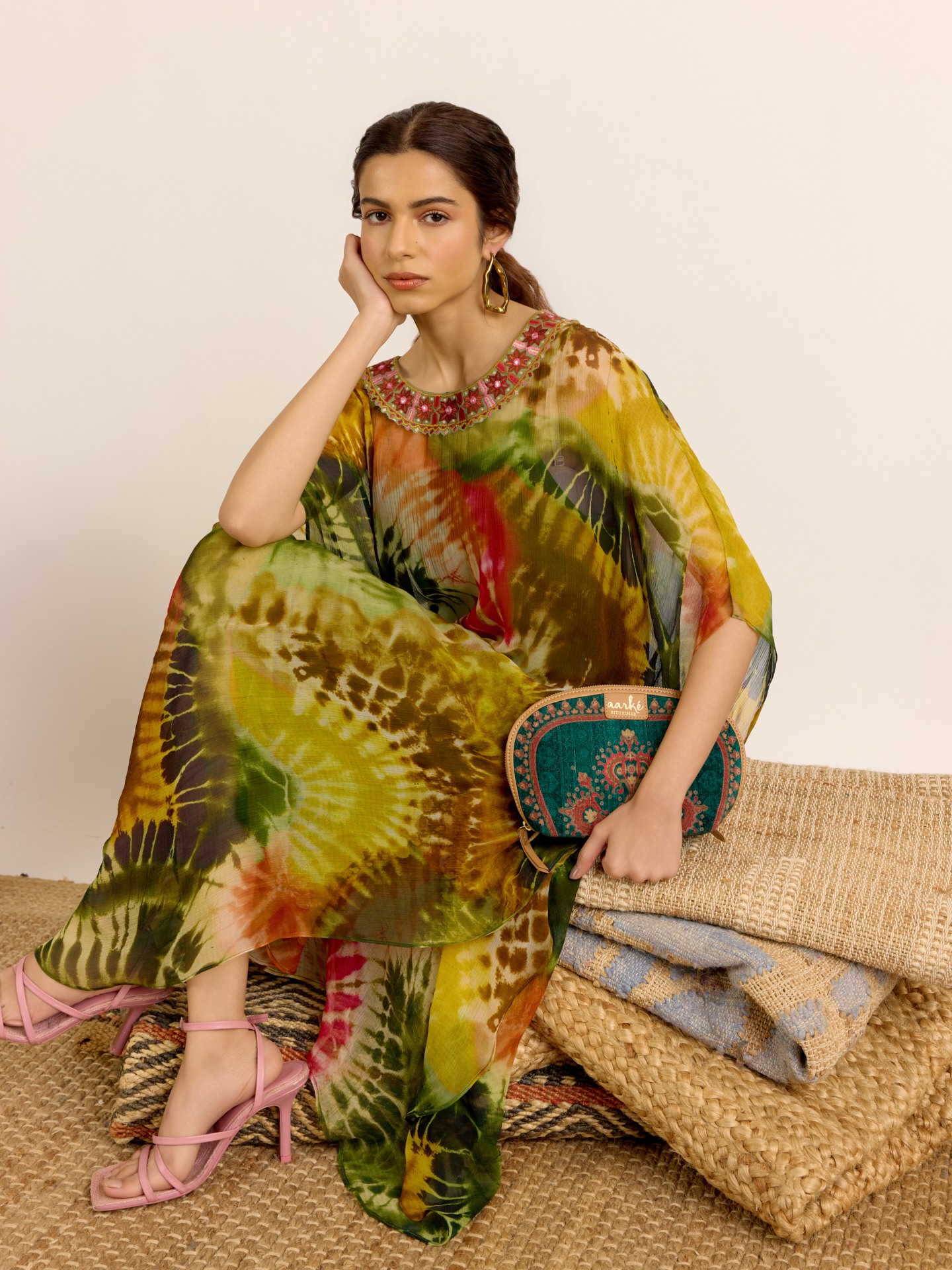 Green Mystic Dunes Kaftan