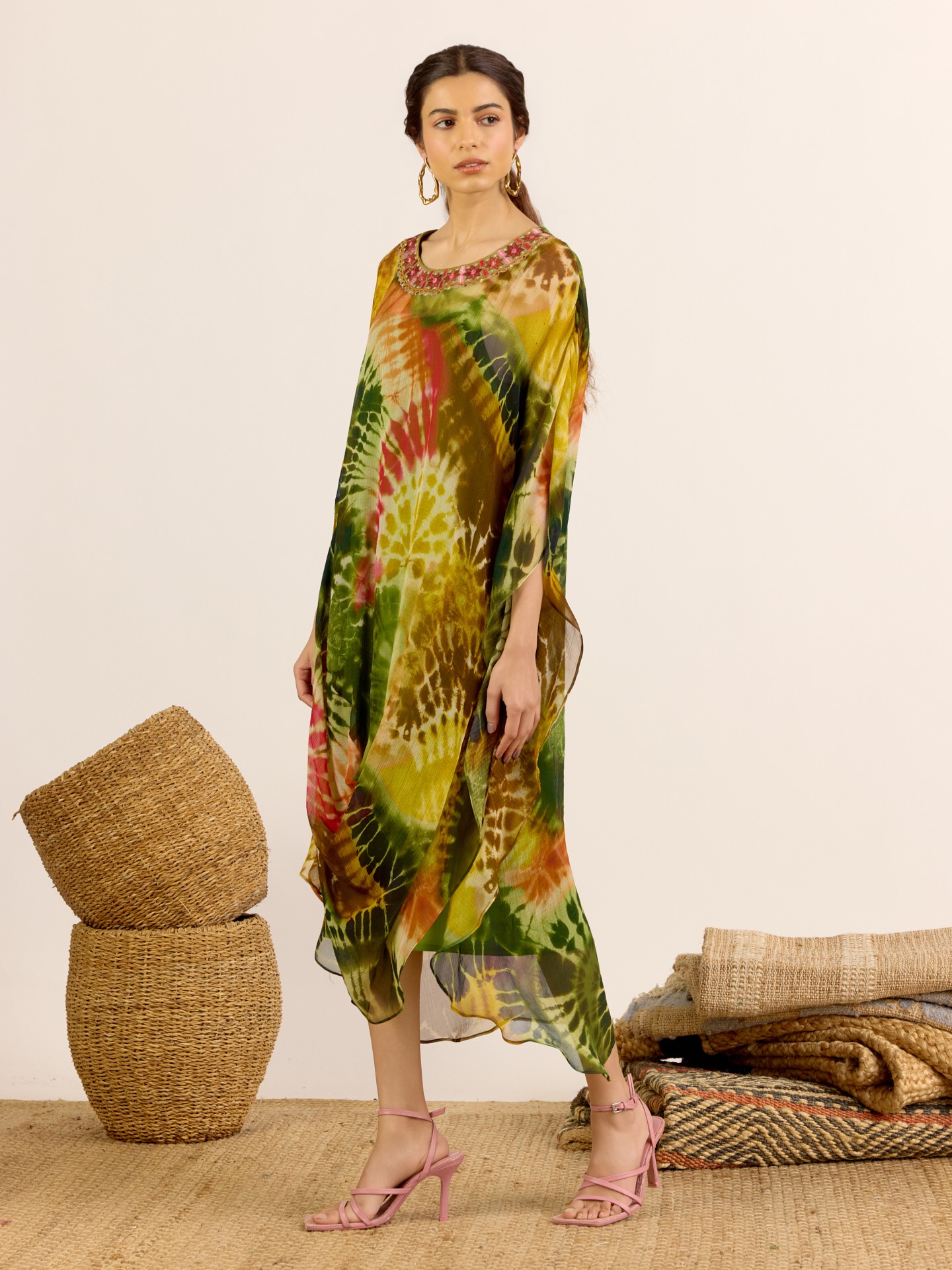 Green Mystic Dunes Kaftan