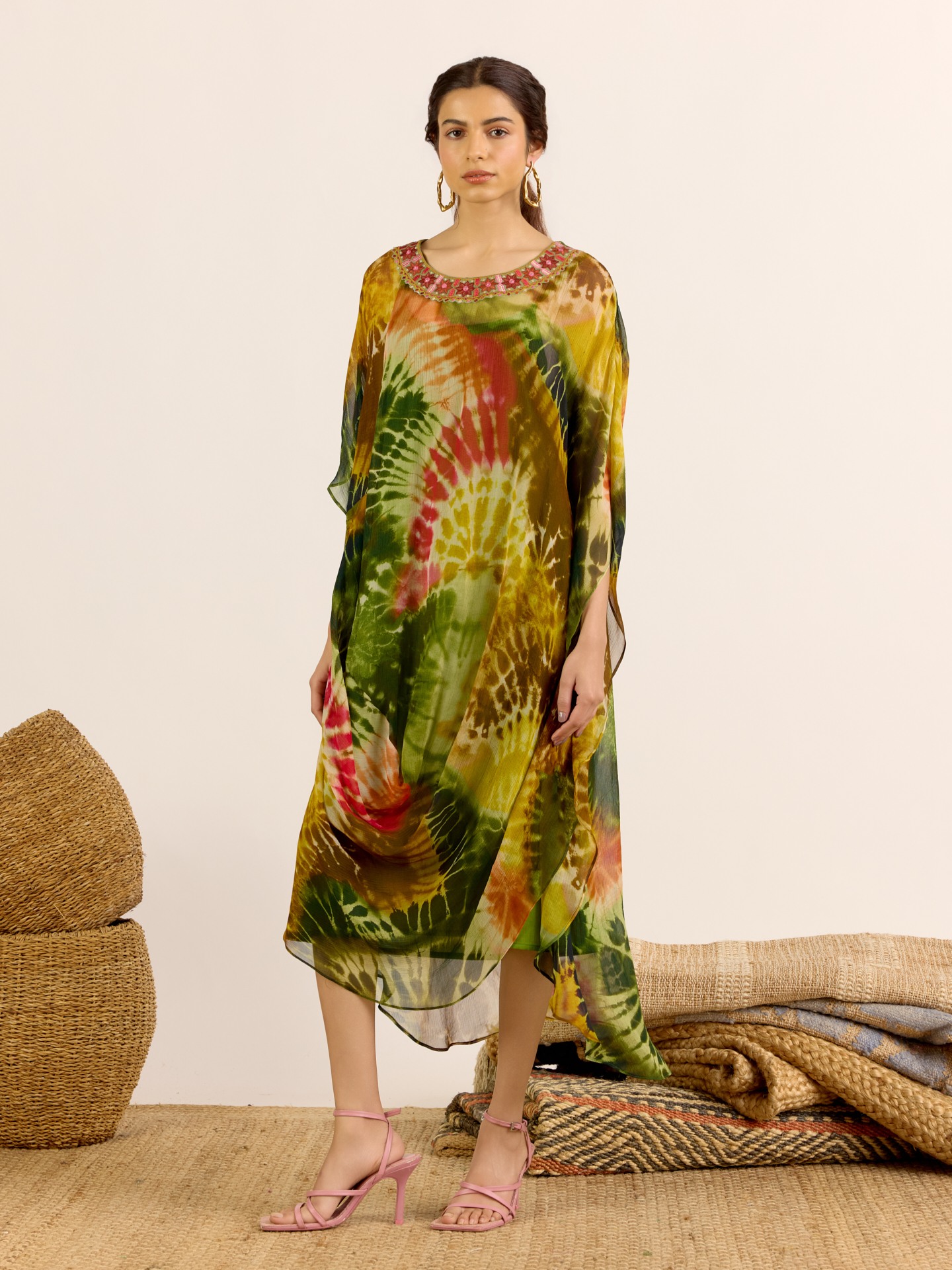 Green Mystic Dunes Kaftan