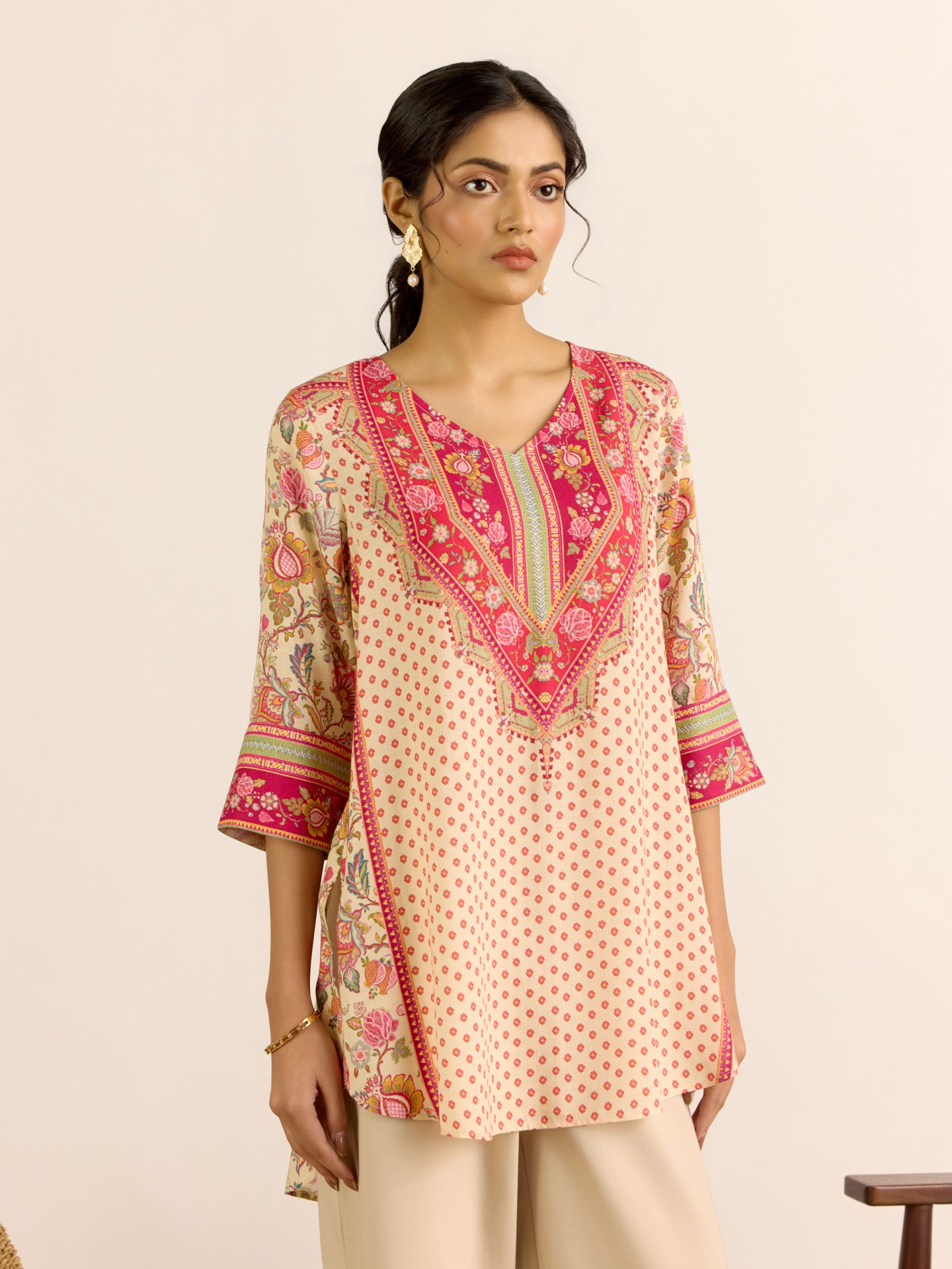 Beige Hayat Kurti