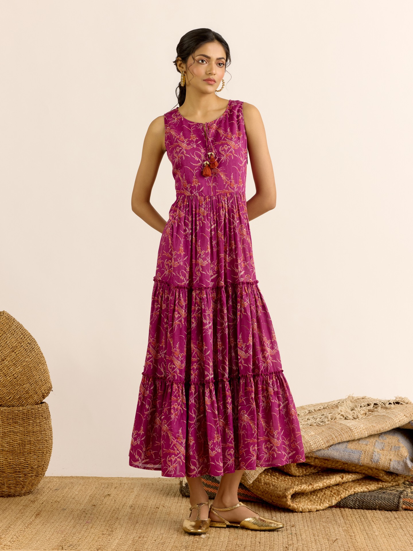 Purple Ditya Long Dress