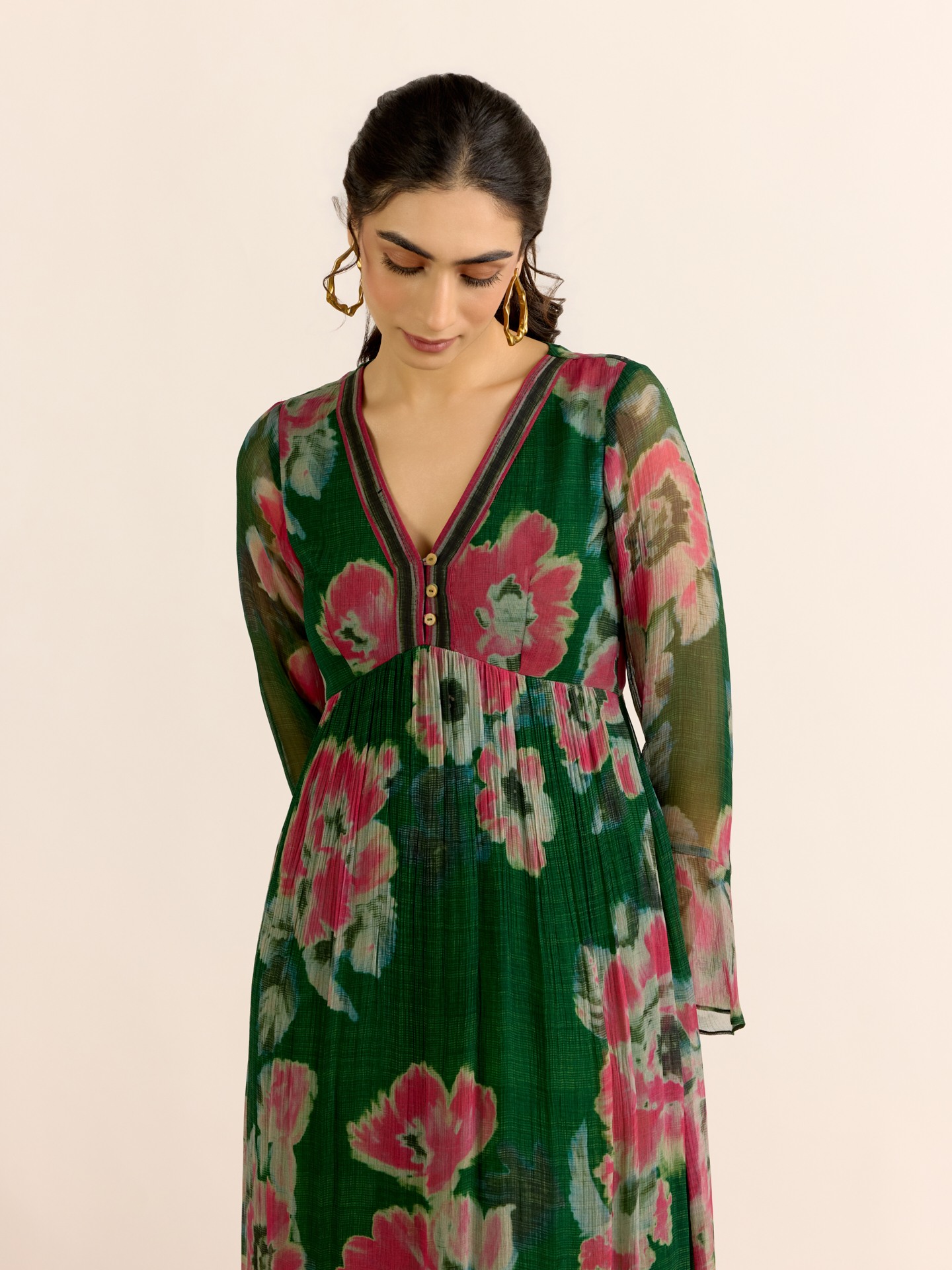 Green Dreamcatcher Long Dress