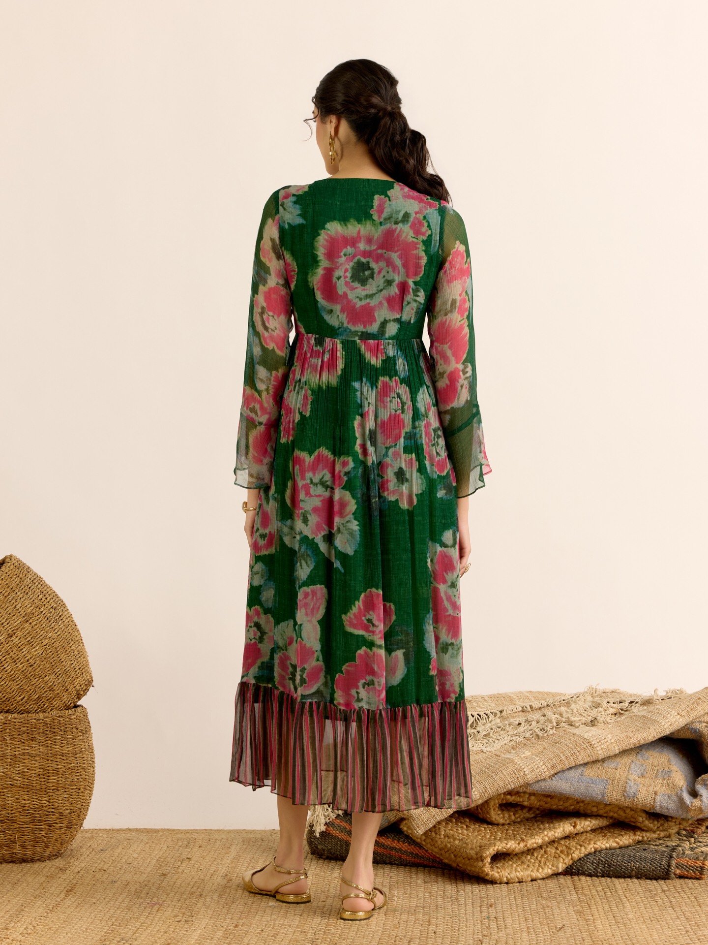 Green Dreamcatcher Long Dress