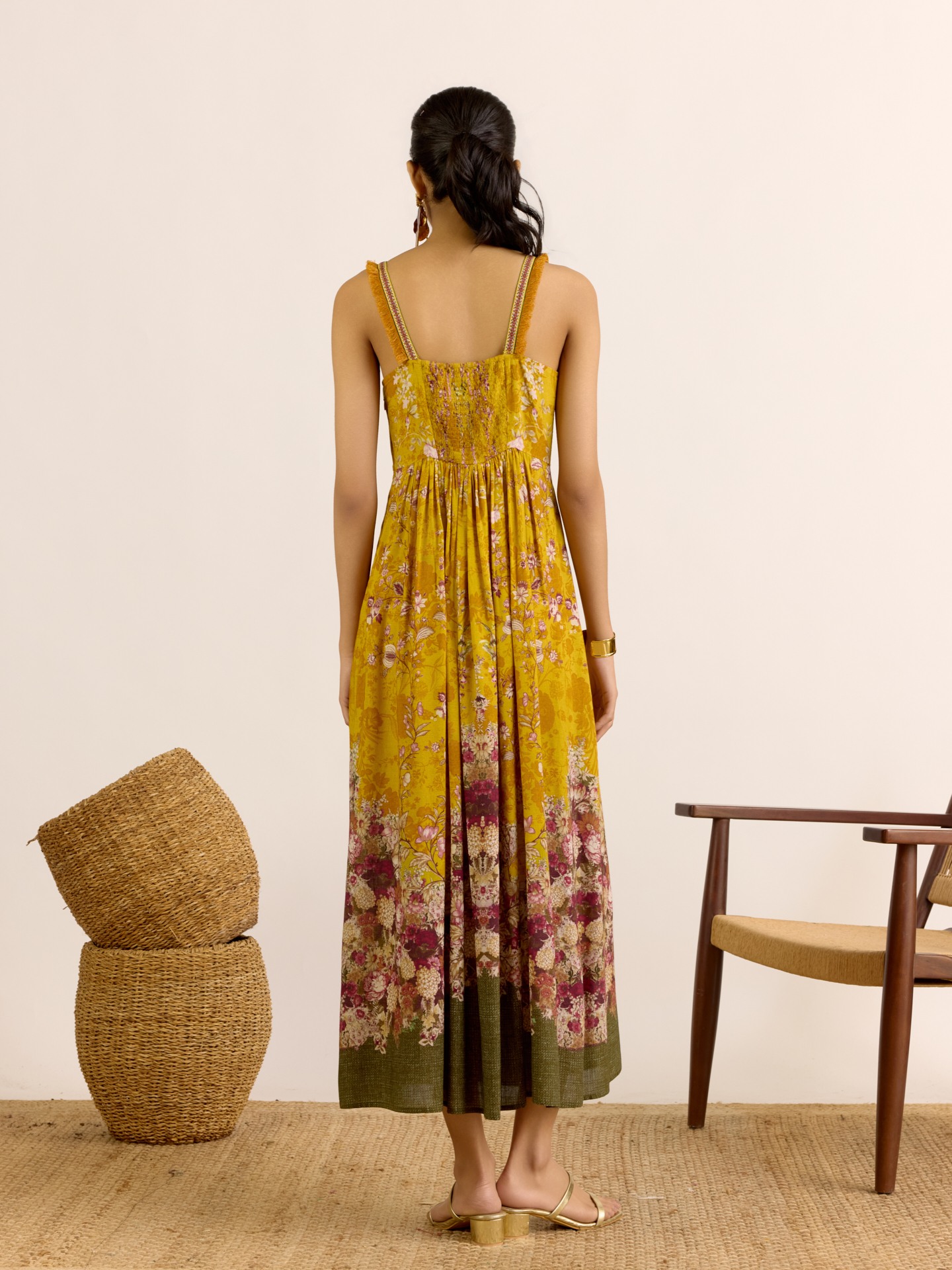 Yellow Gulmohar Long Dress