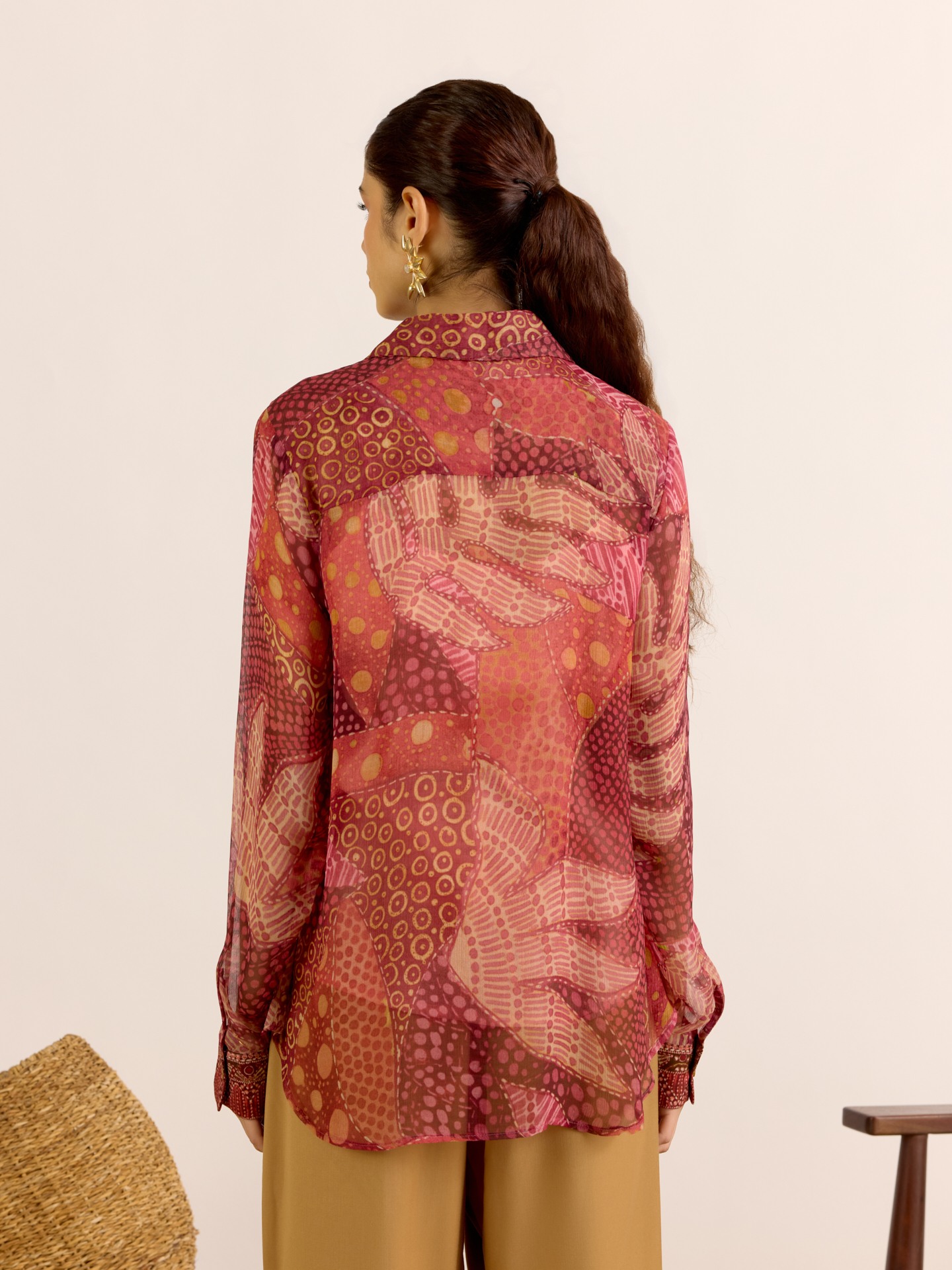 Orange Desert Bloom Shirt