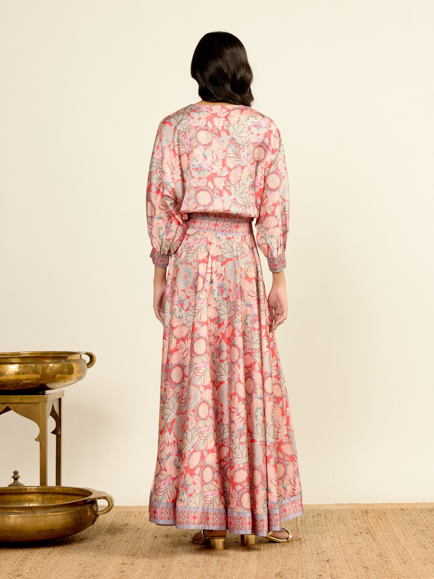 Red Aroma Skirt Set