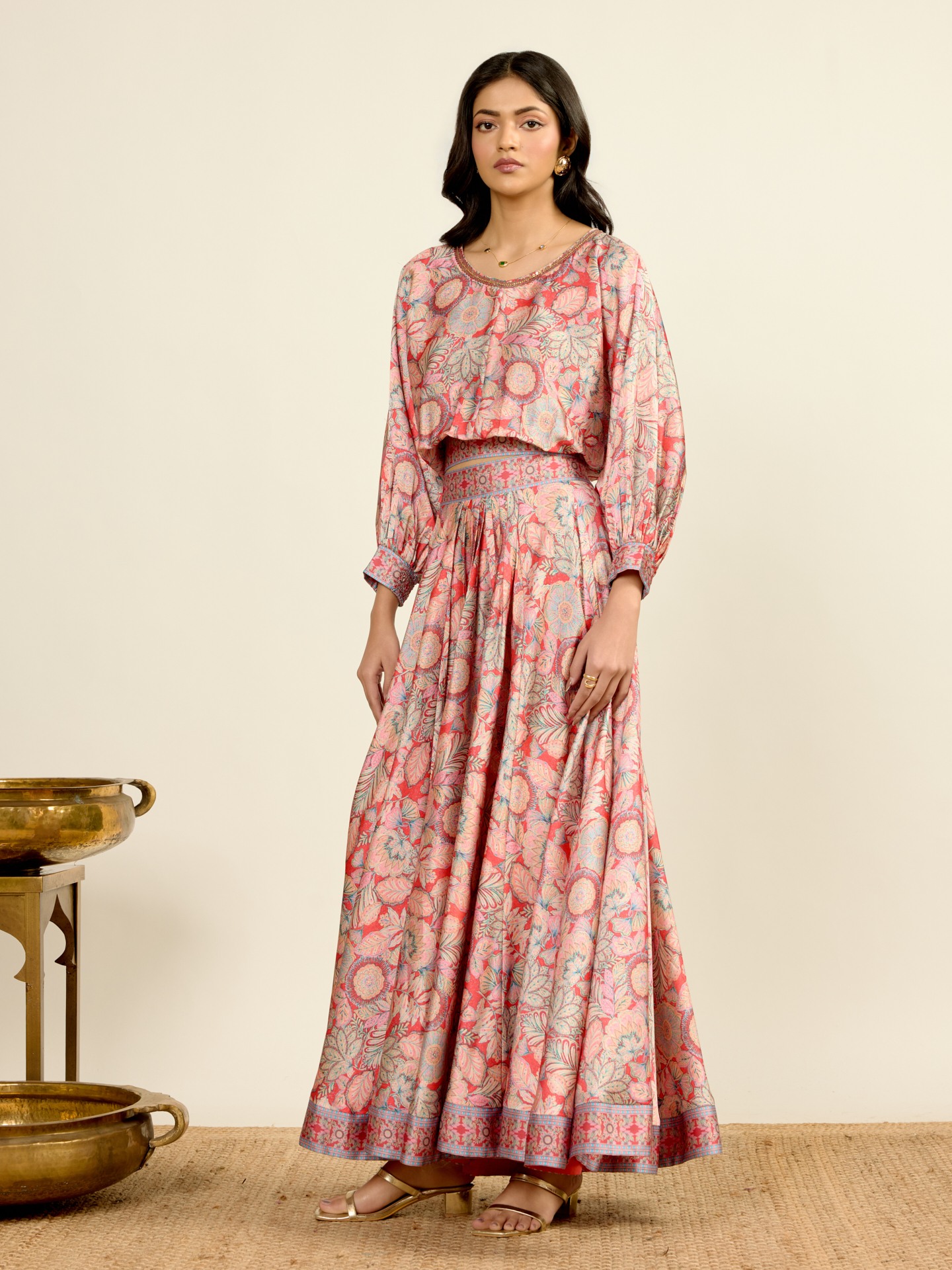 Red Aroma Skirt Set