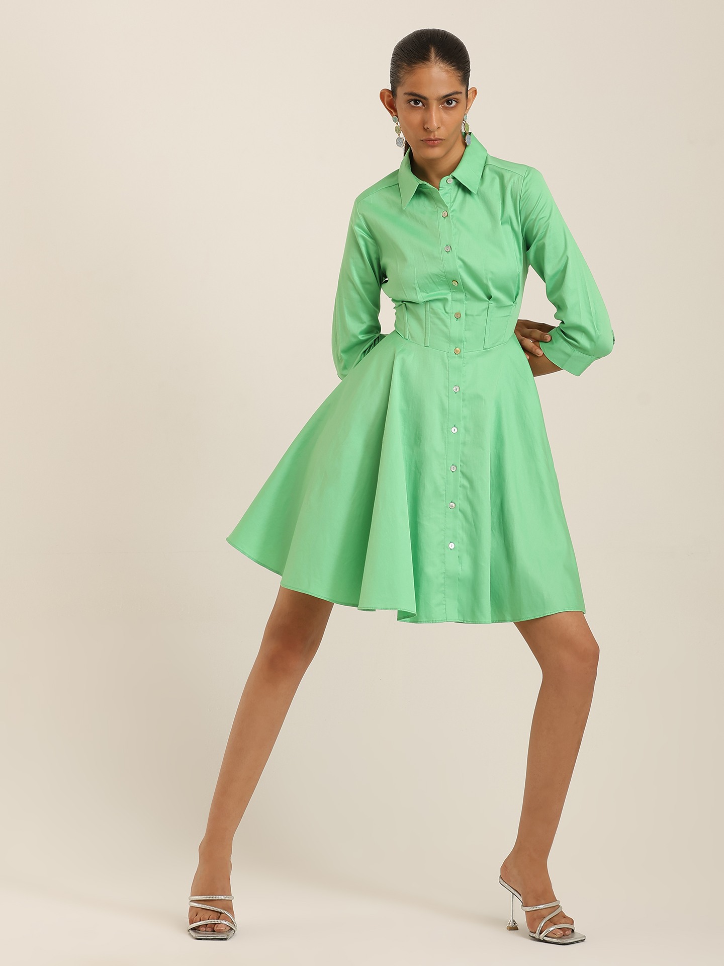 Green Margo Short Dress
