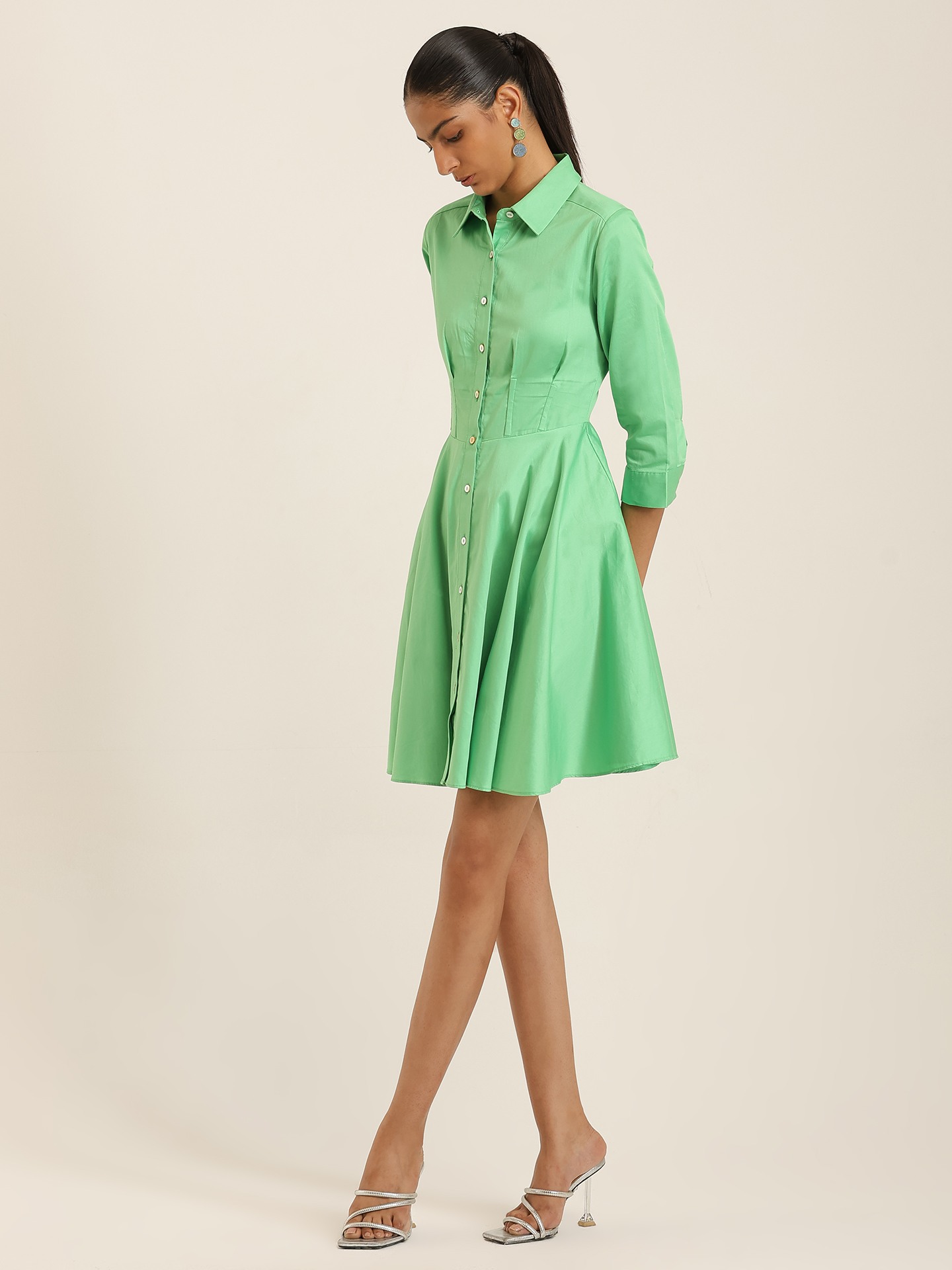 Green Margo Short Dress