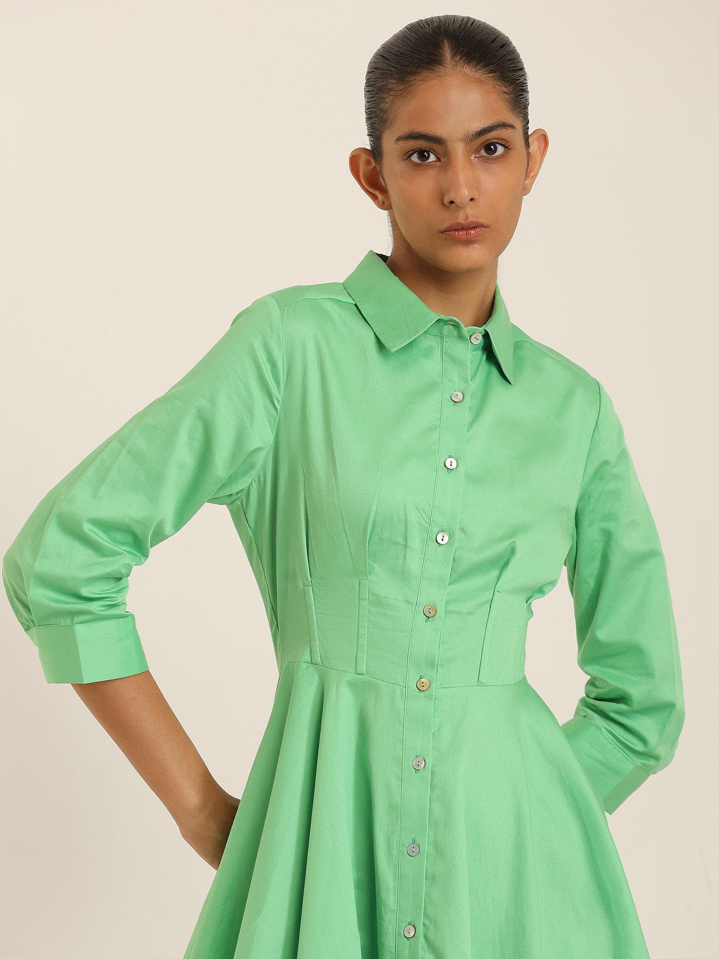 Green Margo Short Dress