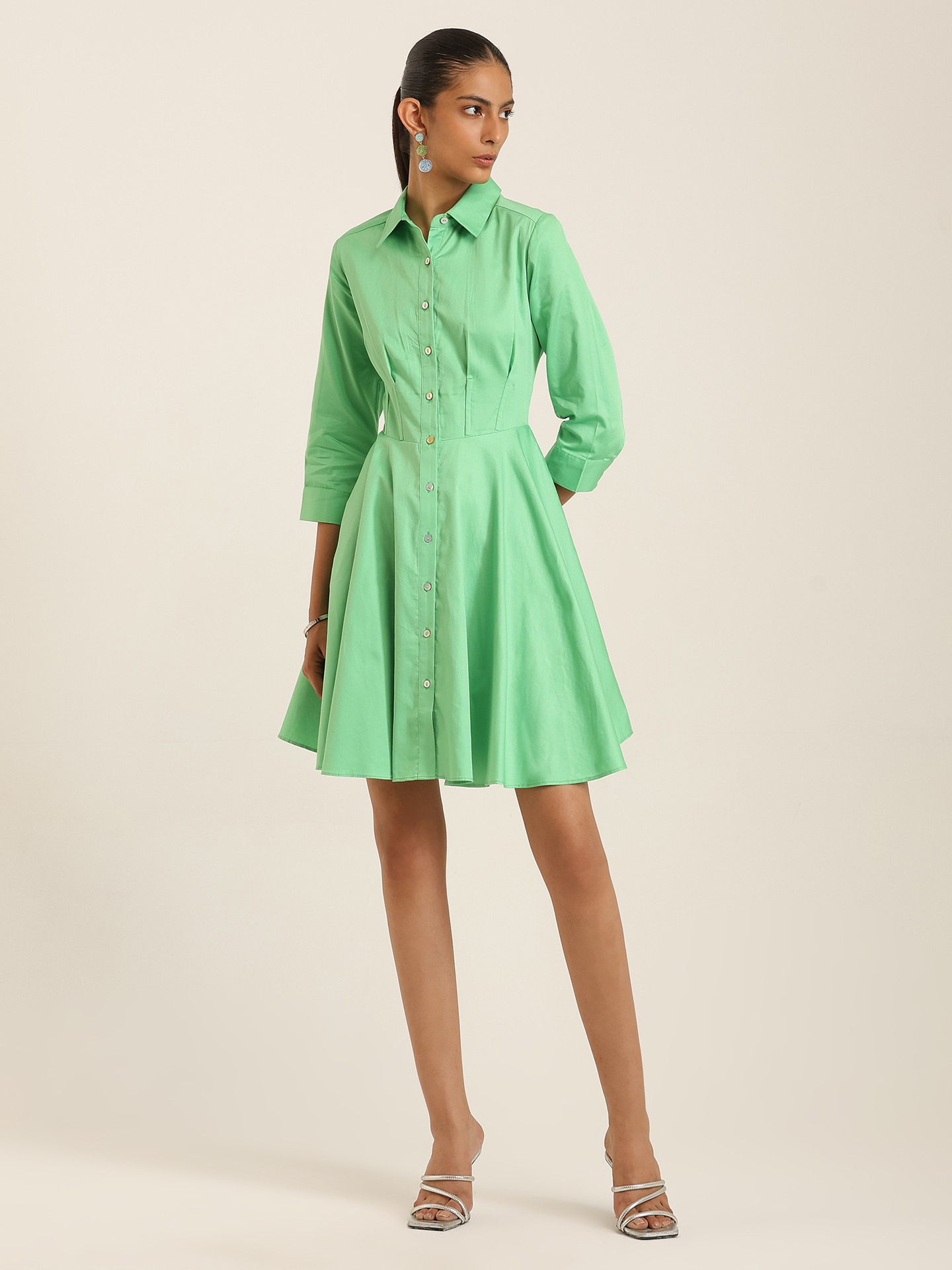 Green Margo Short Dress