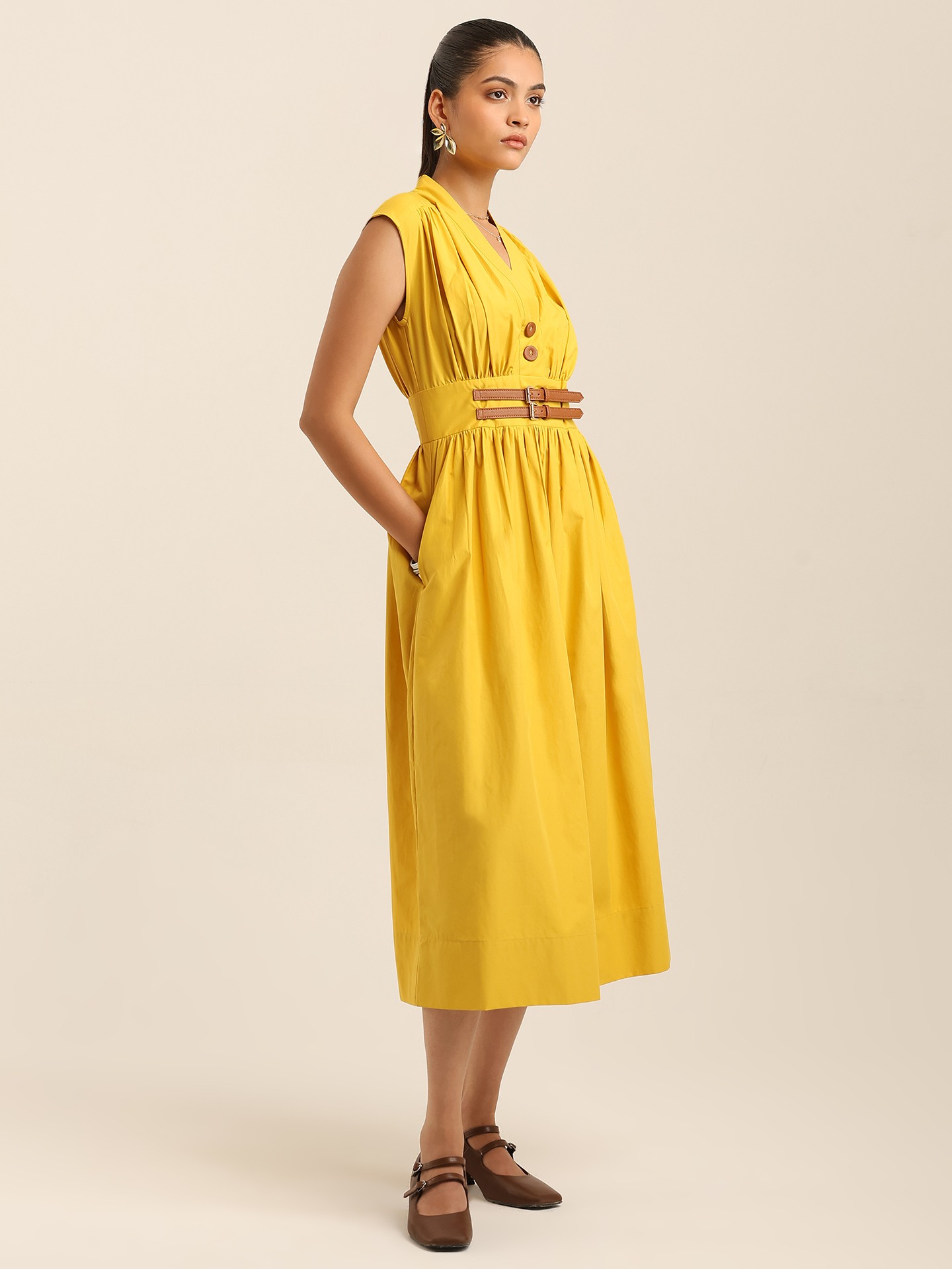 Yellow Margo Long Dress