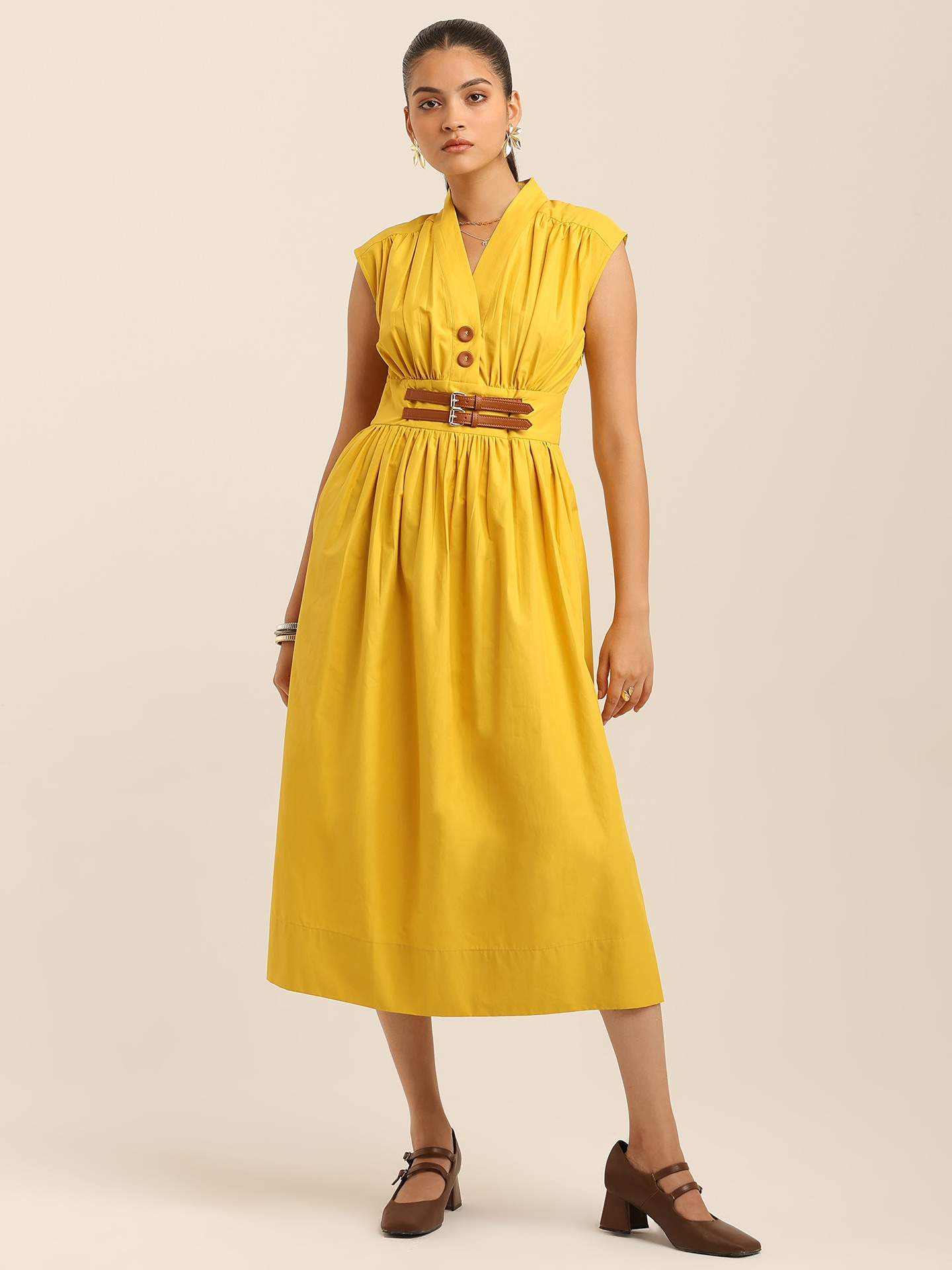 Yellow Margo Long Dress