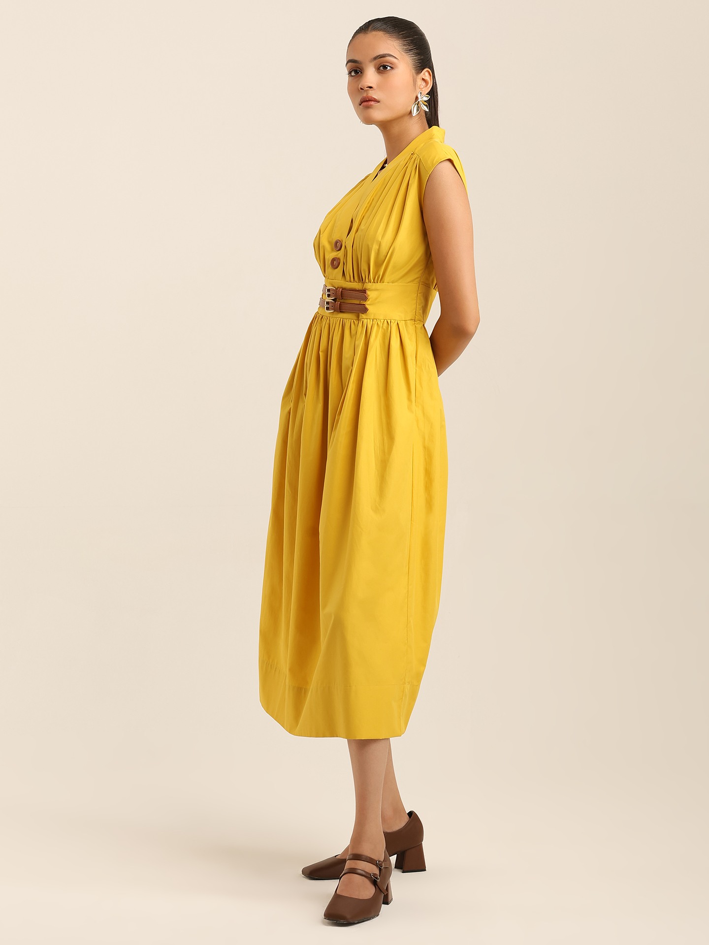 Yellow Margo Long Dress