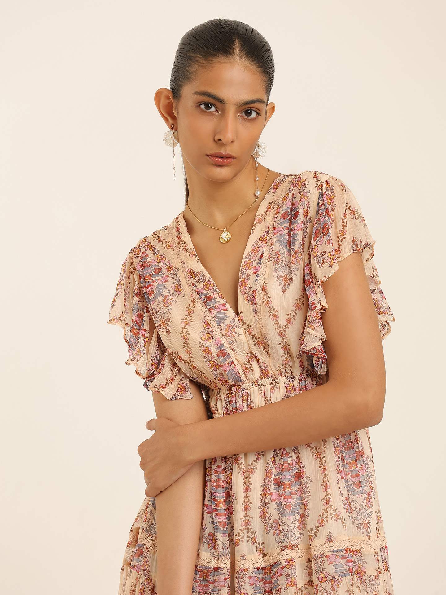 Ecru Margo Long Dress