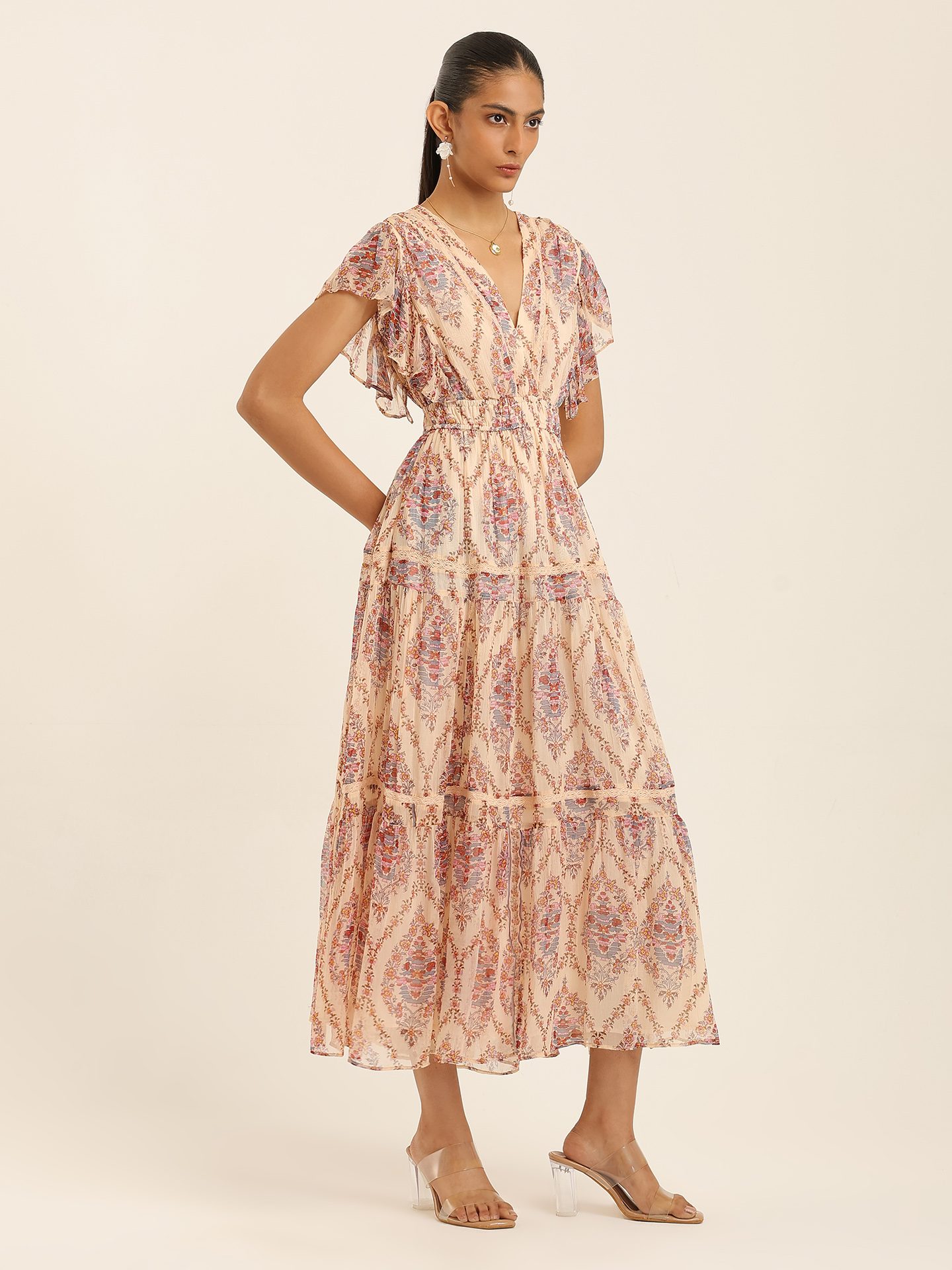 Ecru Margo Long Dress
