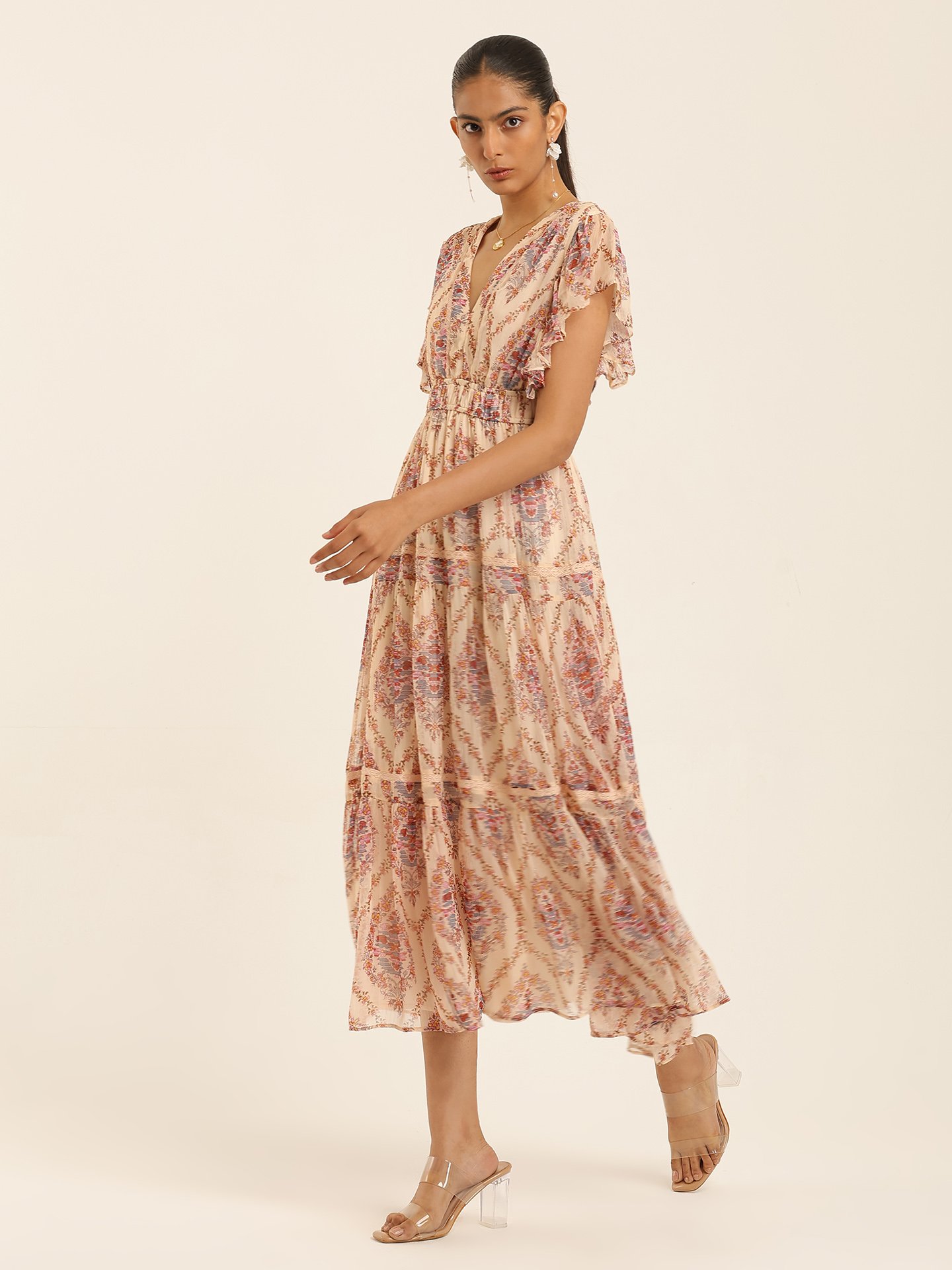 Ecru Margo Long Dress
