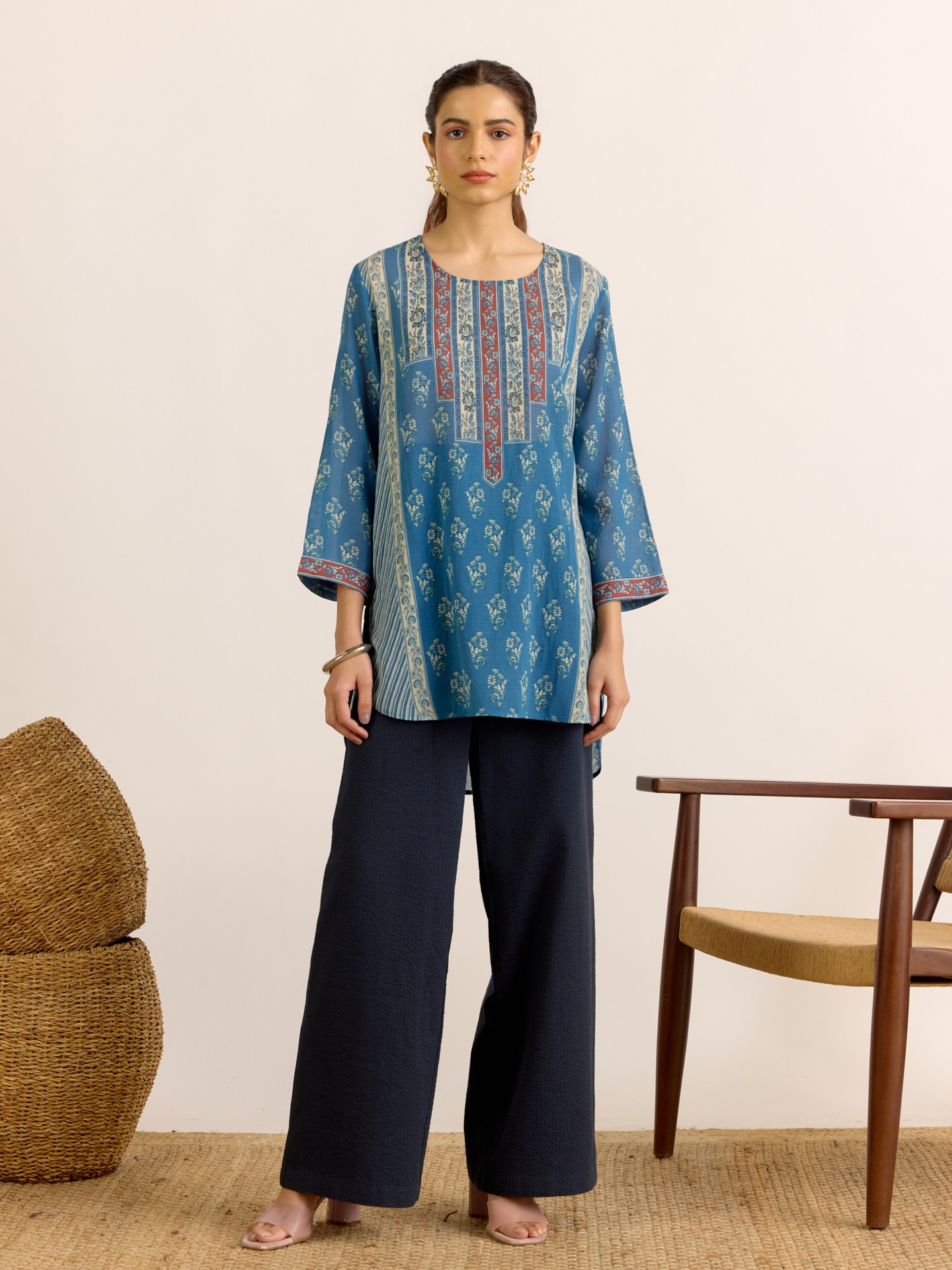 Blue Anjana Kurti