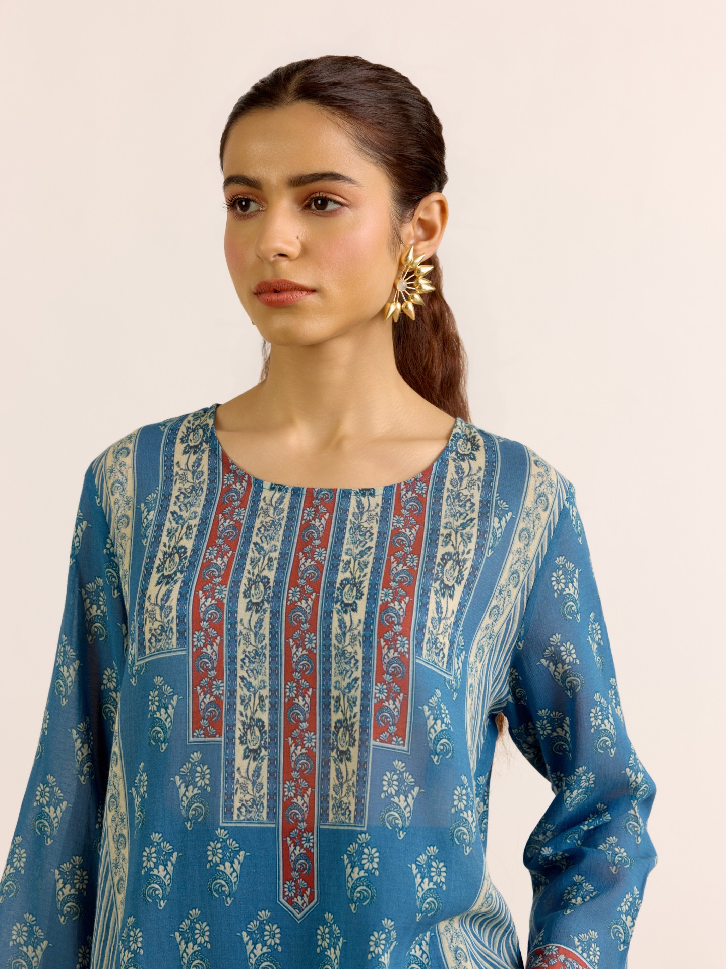 Blue Anjana Kurti
