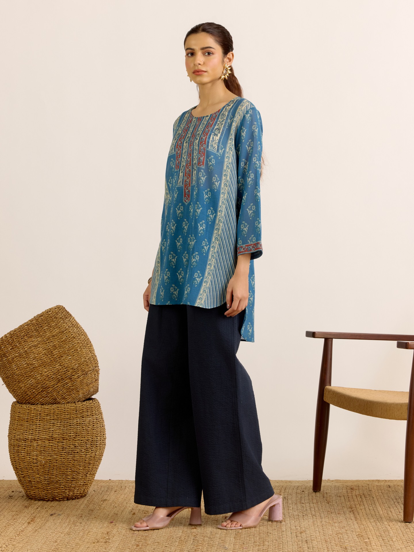 Blue Anjana Kurti