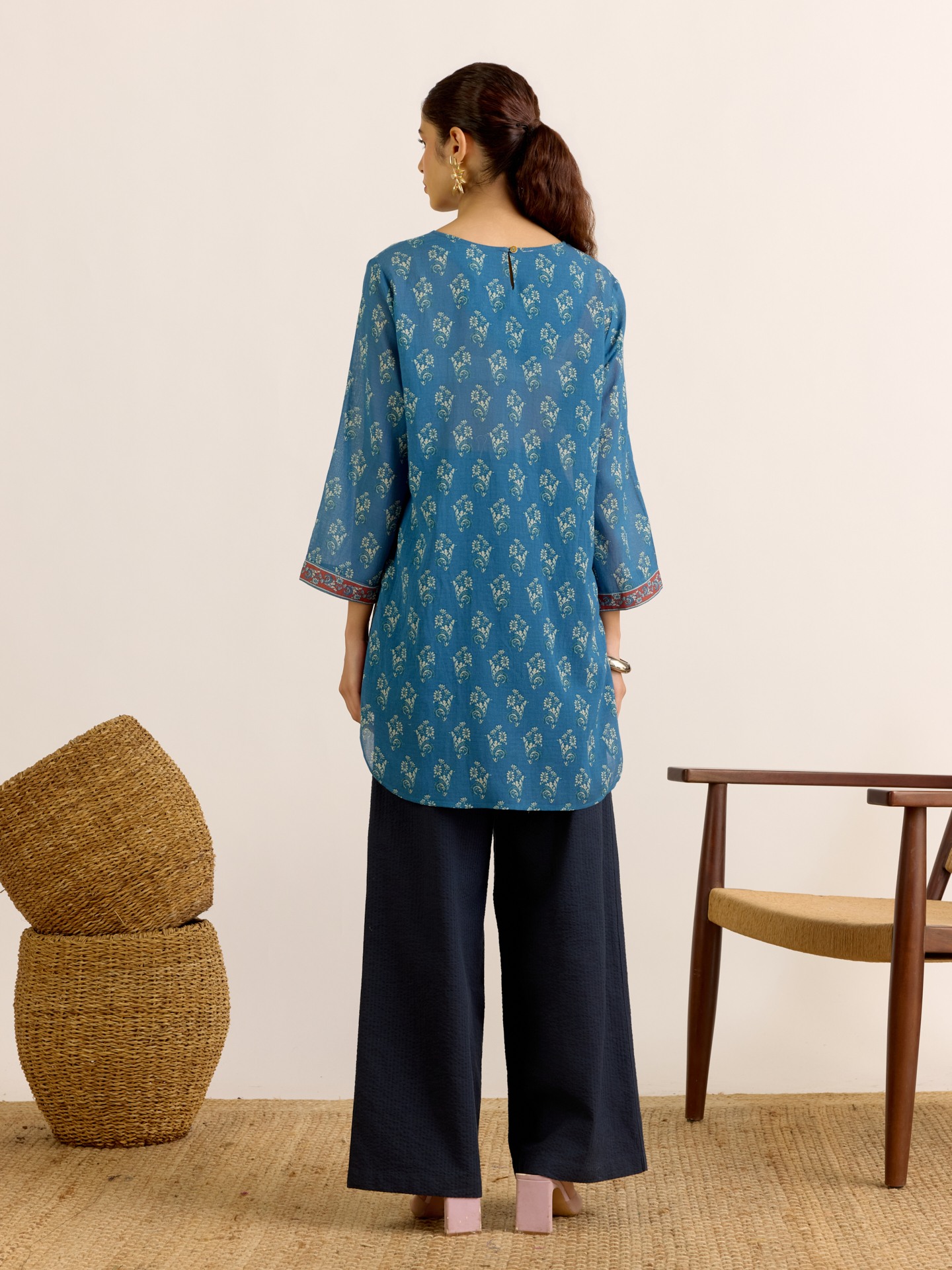 Blue Anjana Kurti