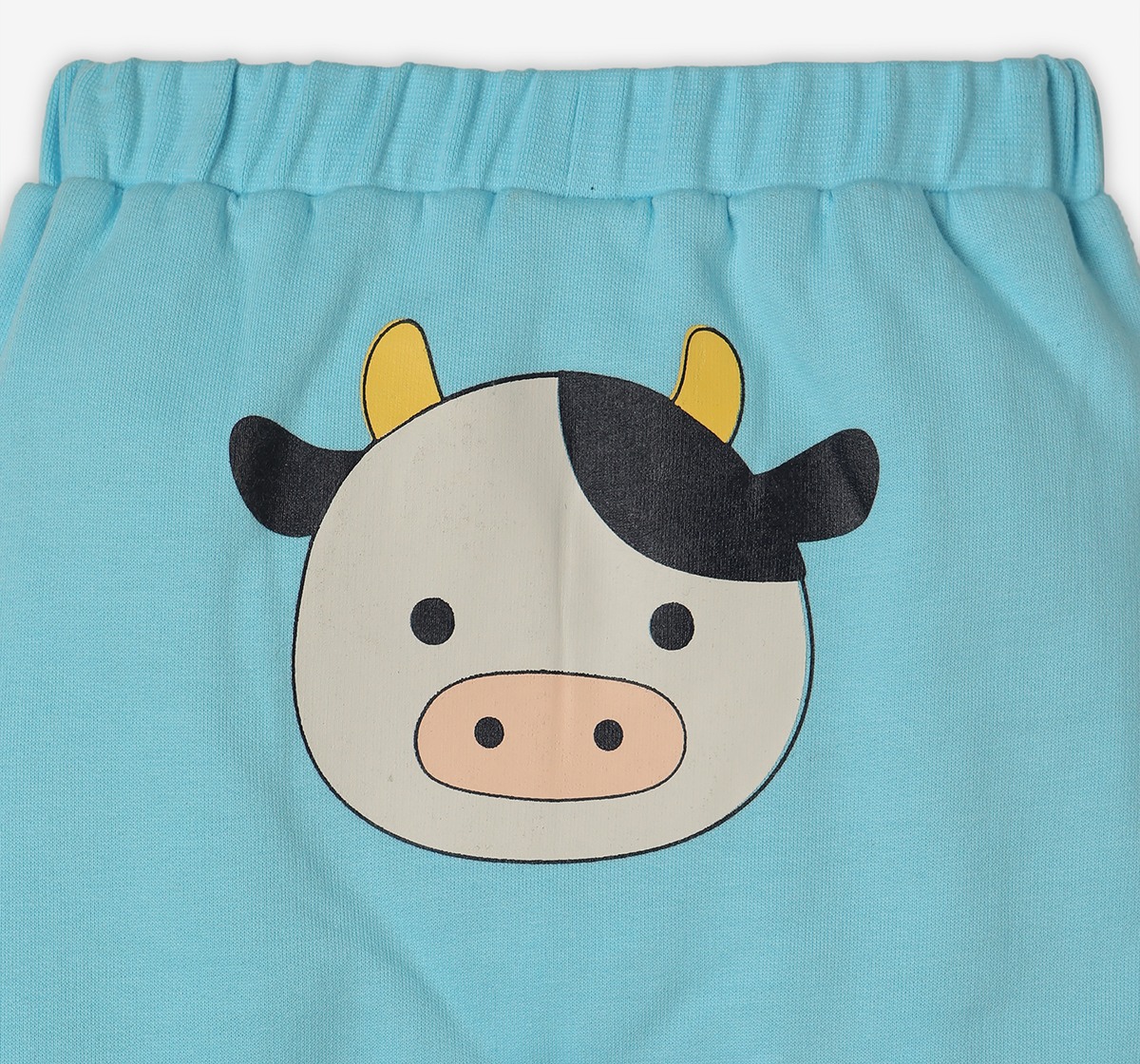 Infant Unisex Printed 100% Cotton Joggers – Blue