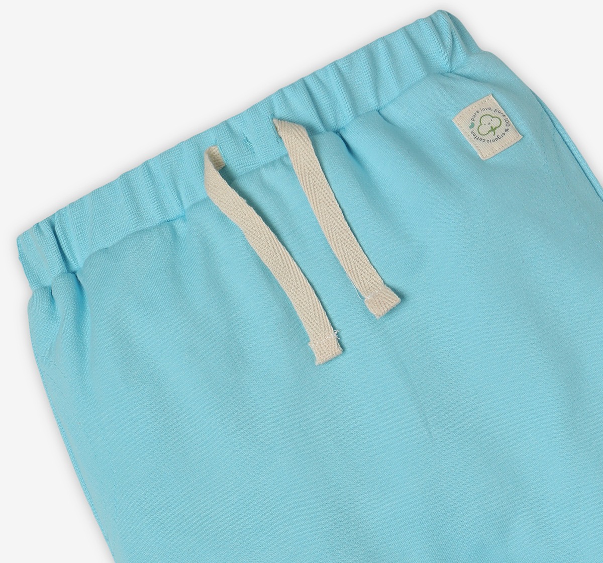 Infant Unisex Printed 100% Cotton Joggers – Blue