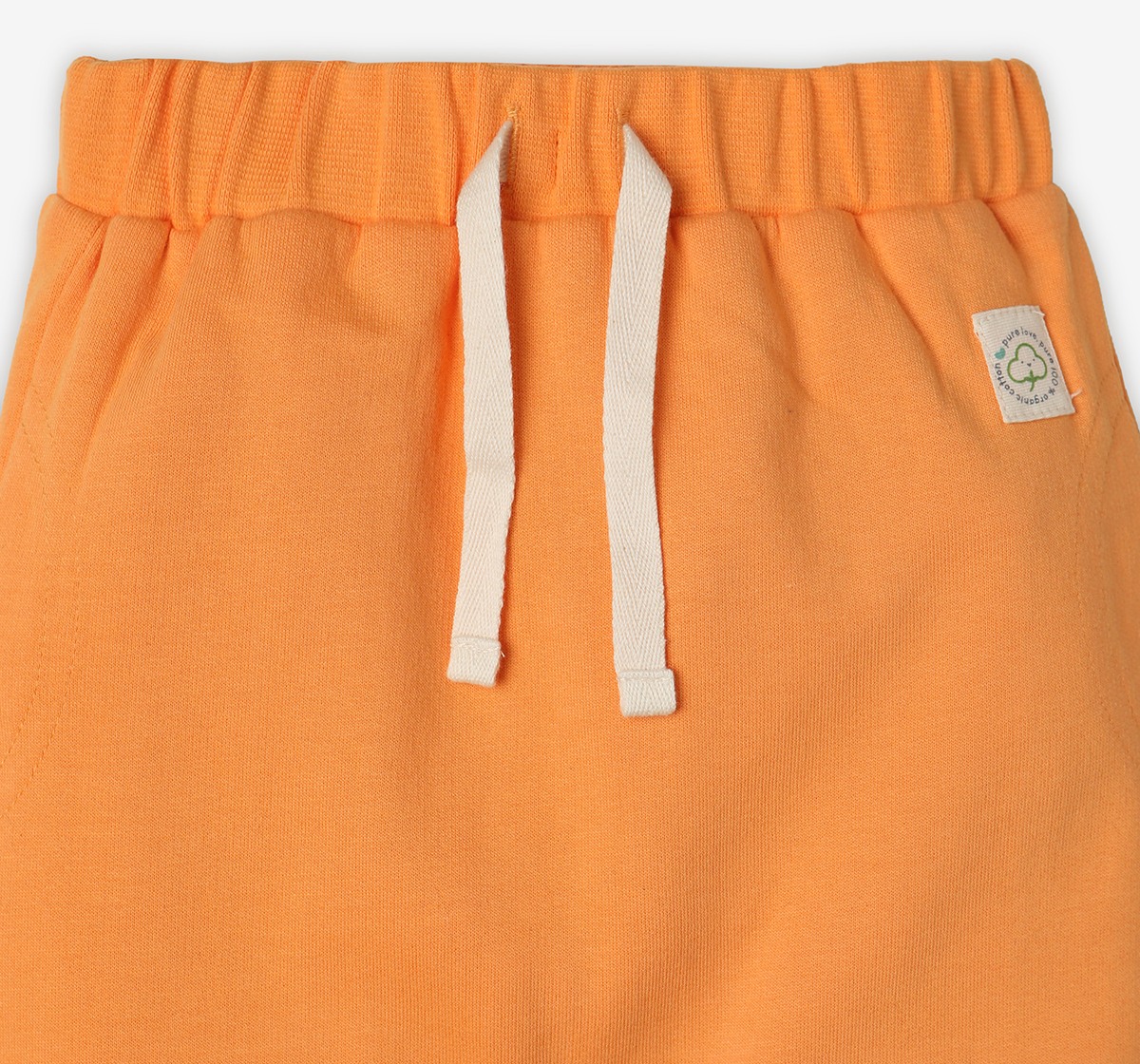 Infant Unisex Printed Organic Cotton Joggers – Orange