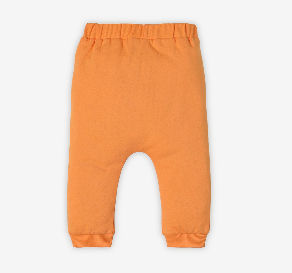 Infant Unisex Printed Organic Cotton Joggers – Orange
