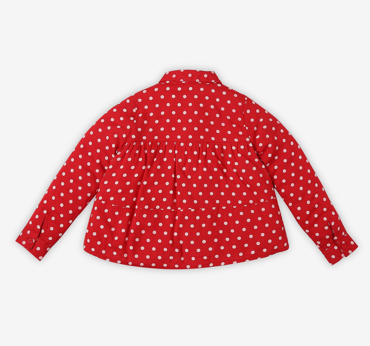 Full Sleeves Polka Printed Top