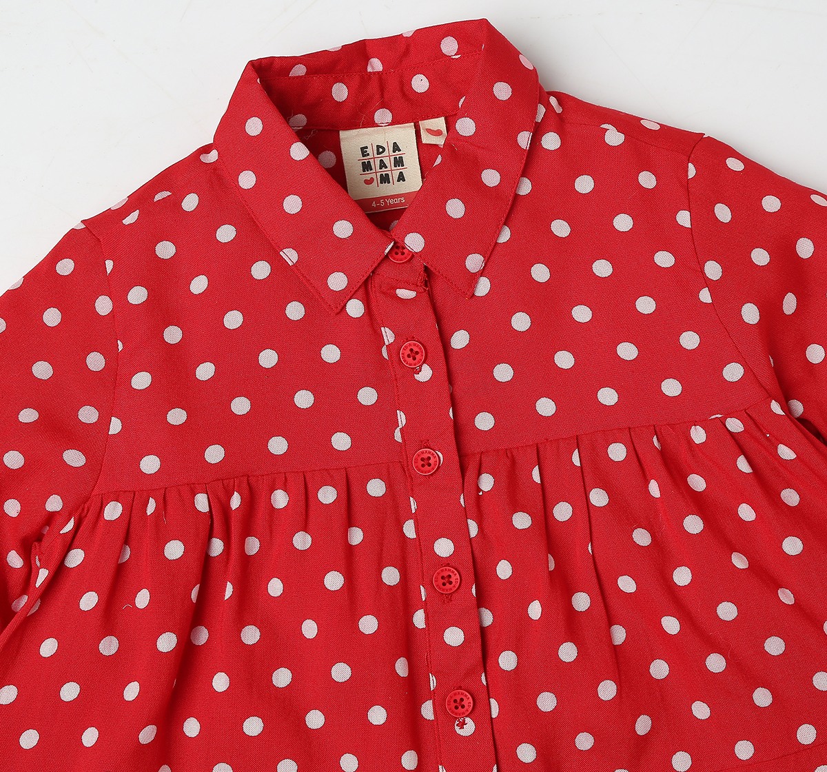 Full Sleeves Polka Printed Top