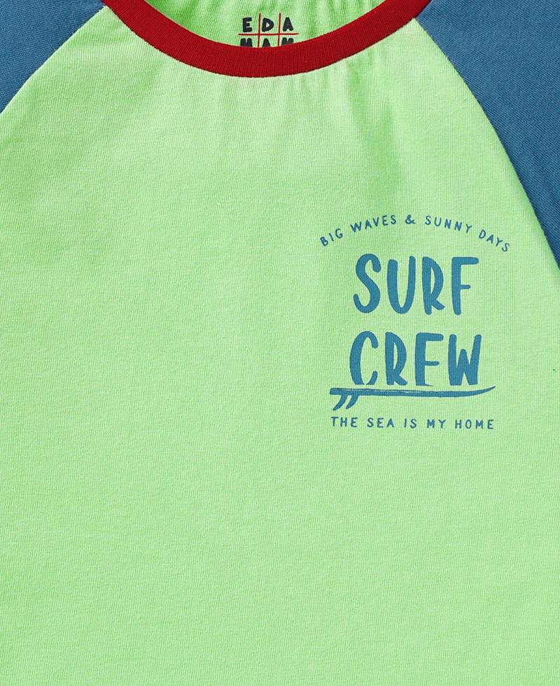 Boys Cut &Amp; Sew Color Block Tee