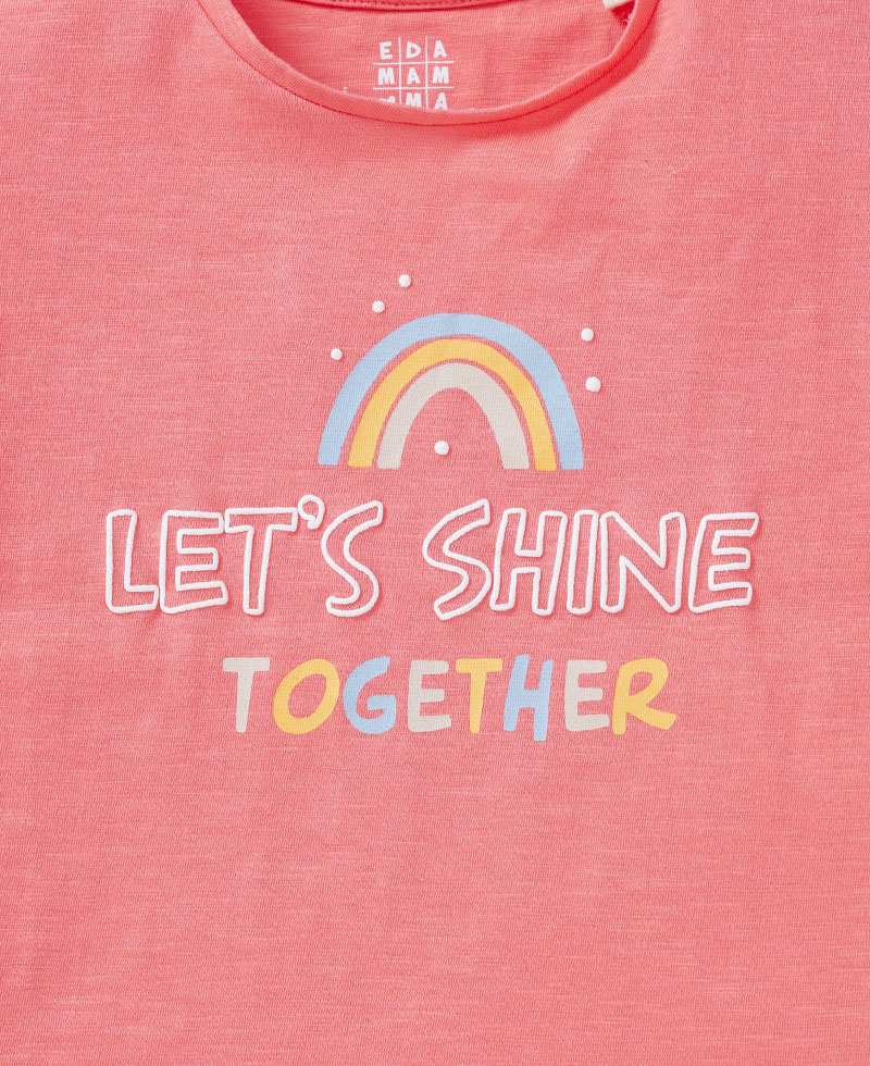 Girls Rainbow Printed Tee