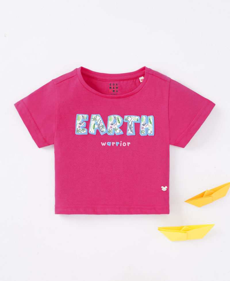 Girls Earth Print Tee