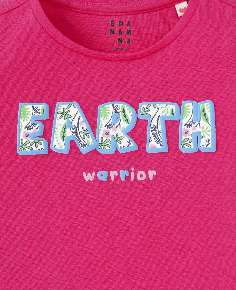 Girls Earth Print Tee