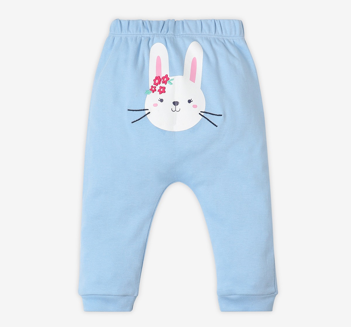 Infant Girls’ 100% Cotton Joggers – Multicolour (Pack of 2)