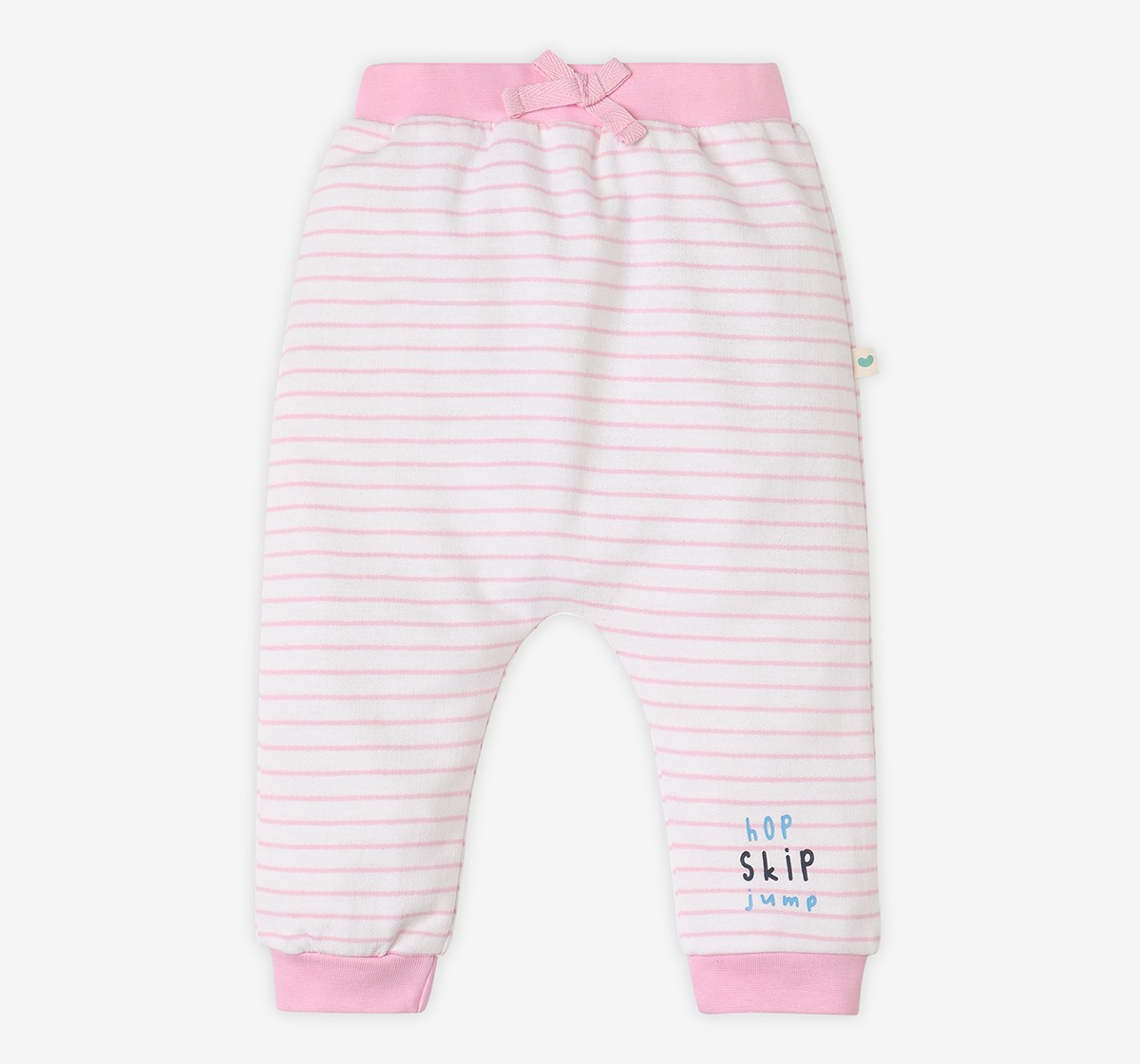 Infant Girls’ 100% Cotton Joggers – Multicolour (Pack of 2)