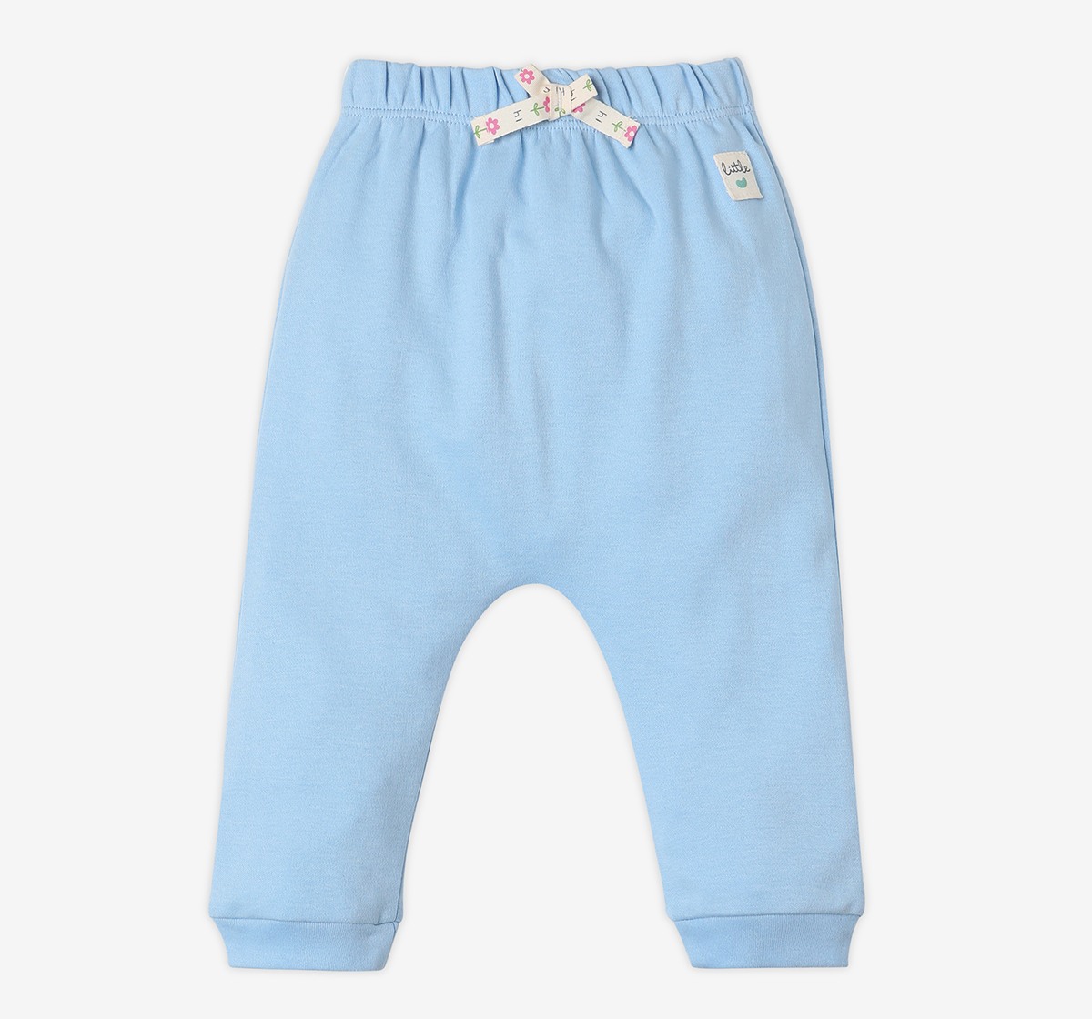 Infant Girls’ 100% Cotton Joggers – Multicolour (Pack of 2)