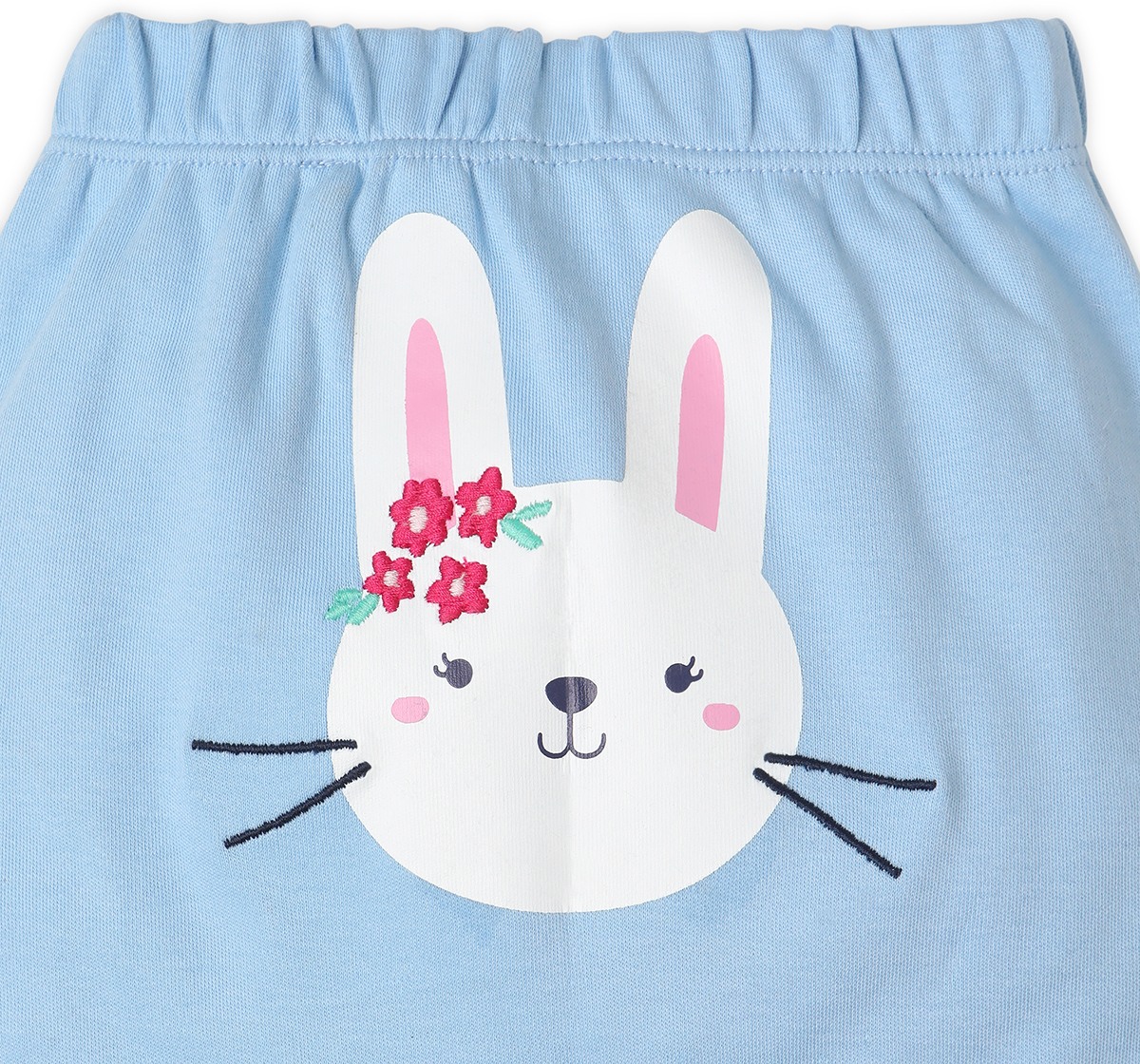 Infant Girls’ 100% Cotton Joggers – Multicolour (Pack of 2)